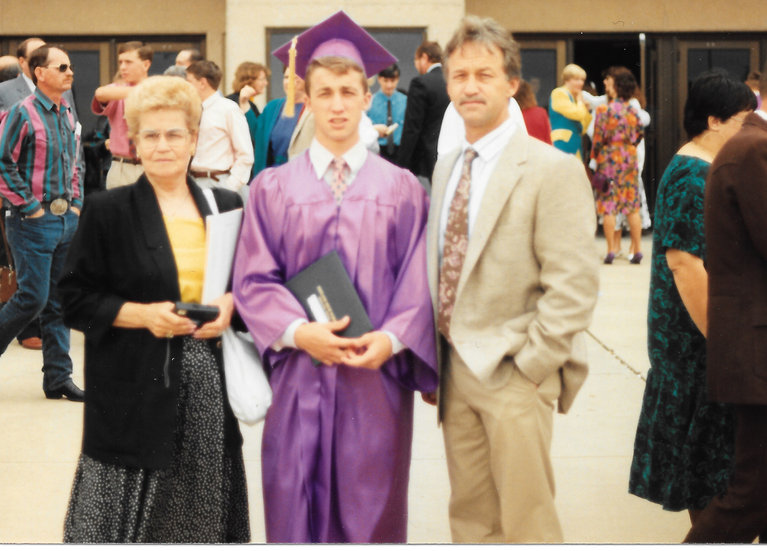 Jamie's HS Graduation with Nita & Larry 1992