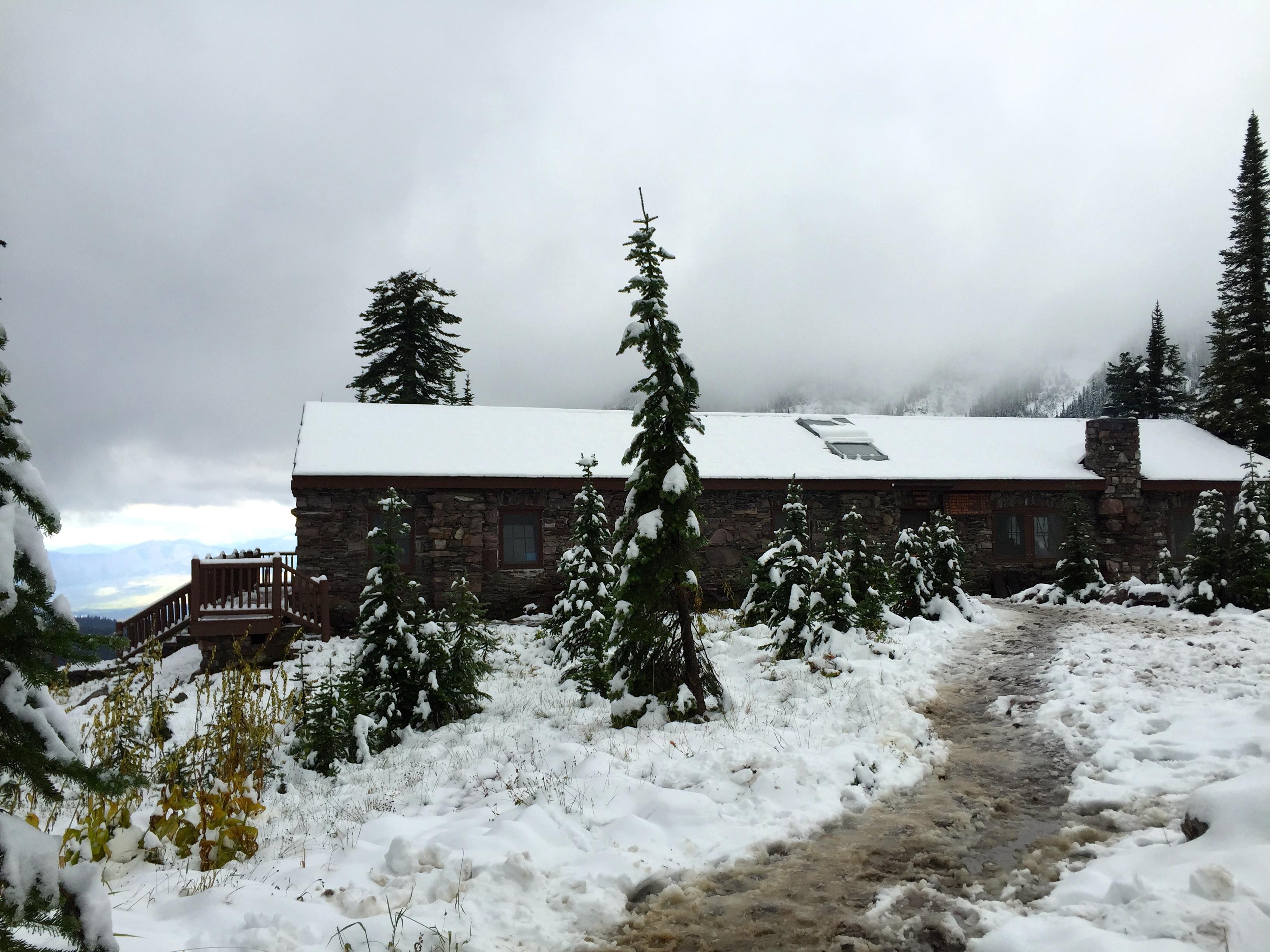 Sperry Chalet - Wilbur carried my stuff up here. 
