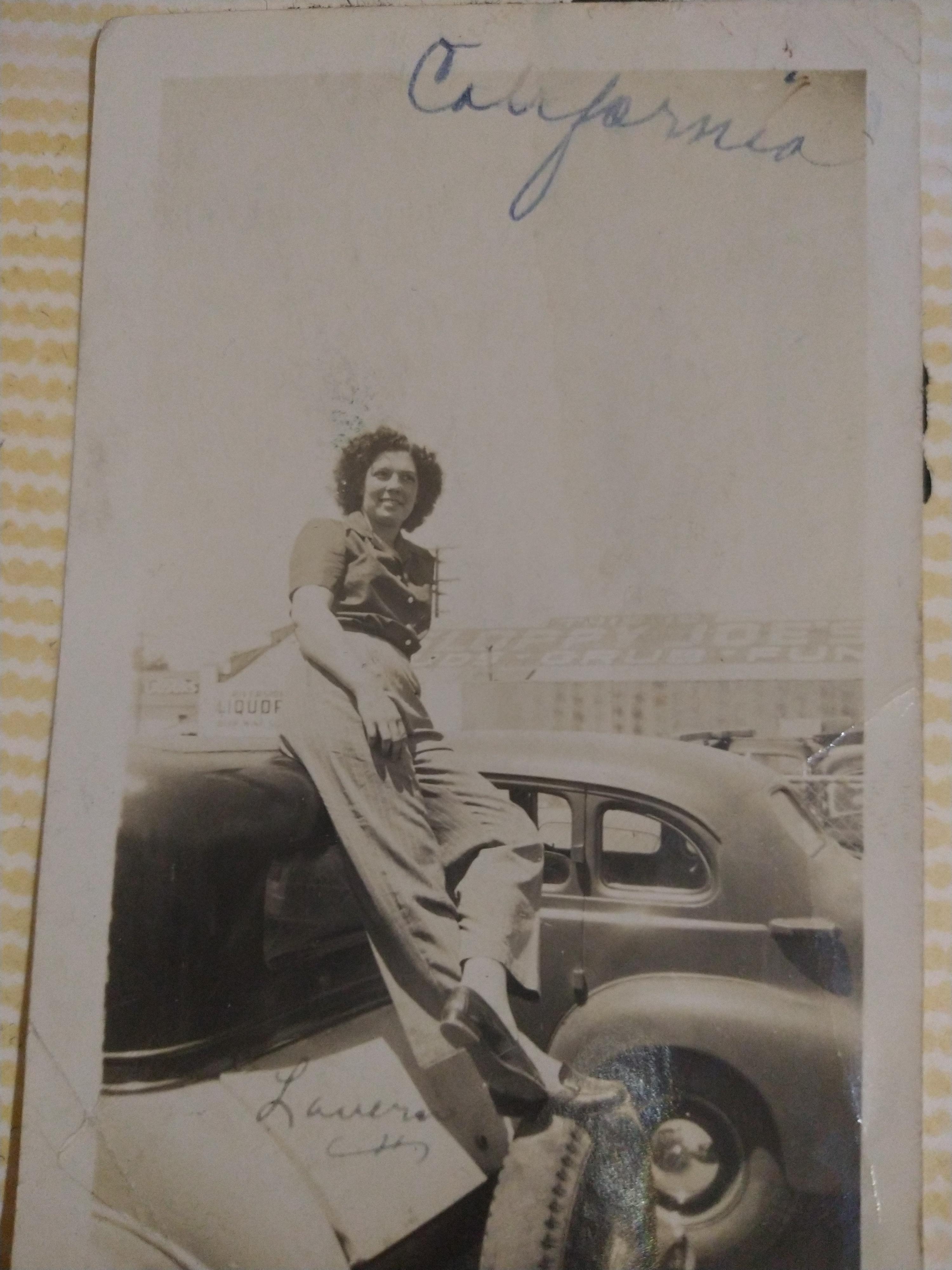 As a teenager late 1940s.