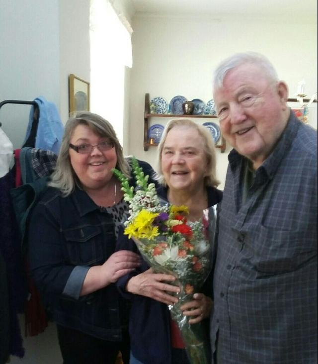These were the flowers that Lyman got Grace for Mother's Day. He made sure she got flowers every year