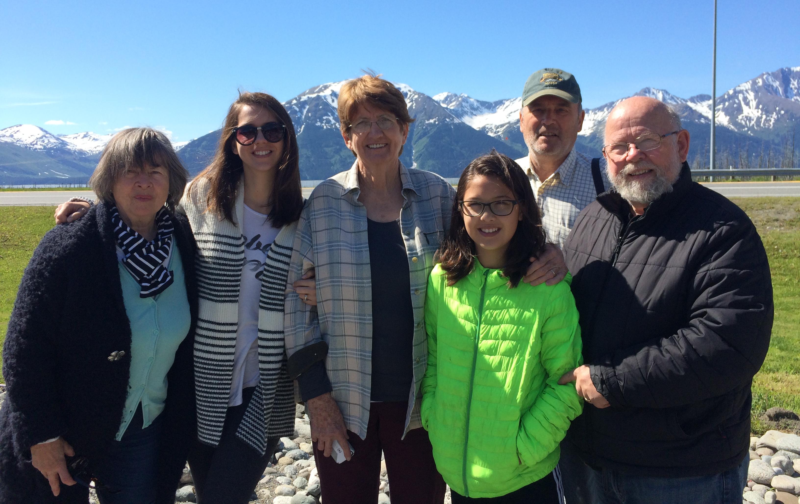 In Alaska visiting Abi after the birth of her first son Finn. Karl's sister Gitta and husband Mobbel tagged along for the trip.