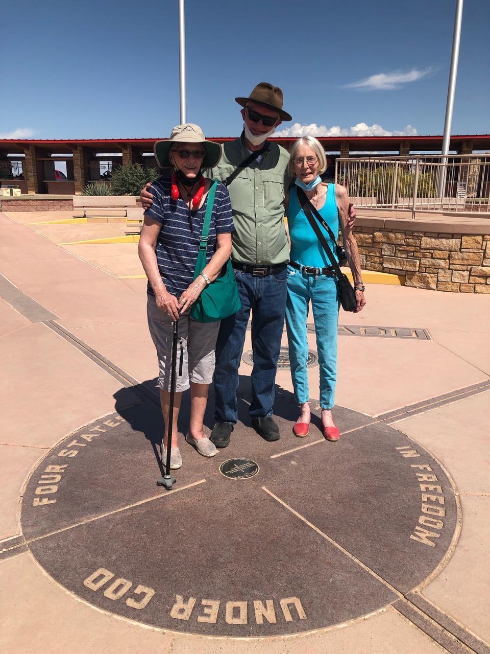 Delaine, Jeff, Marsha at Four Corners.