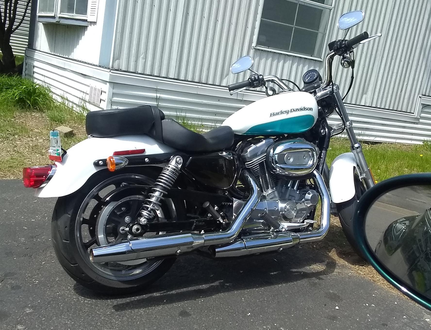 Michael's Harley Davidson motorcycle.