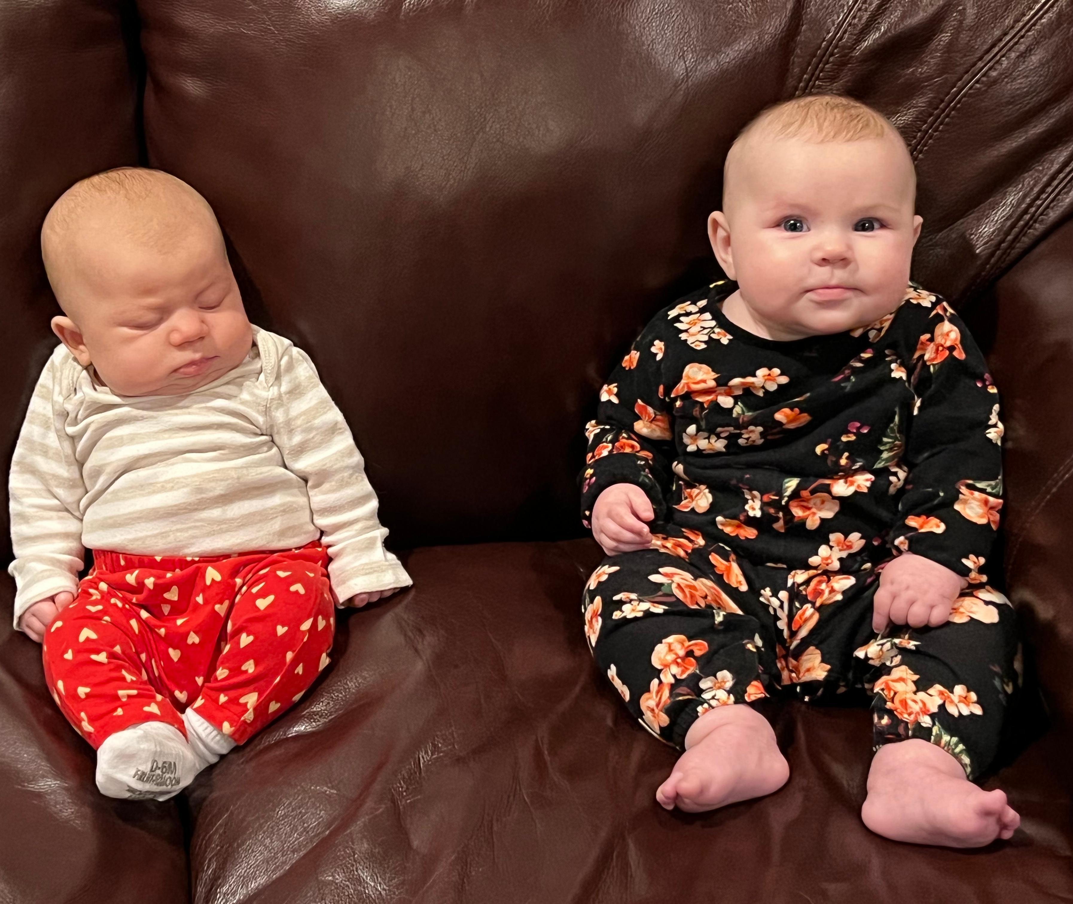 Nellie's first time meeting Isla!