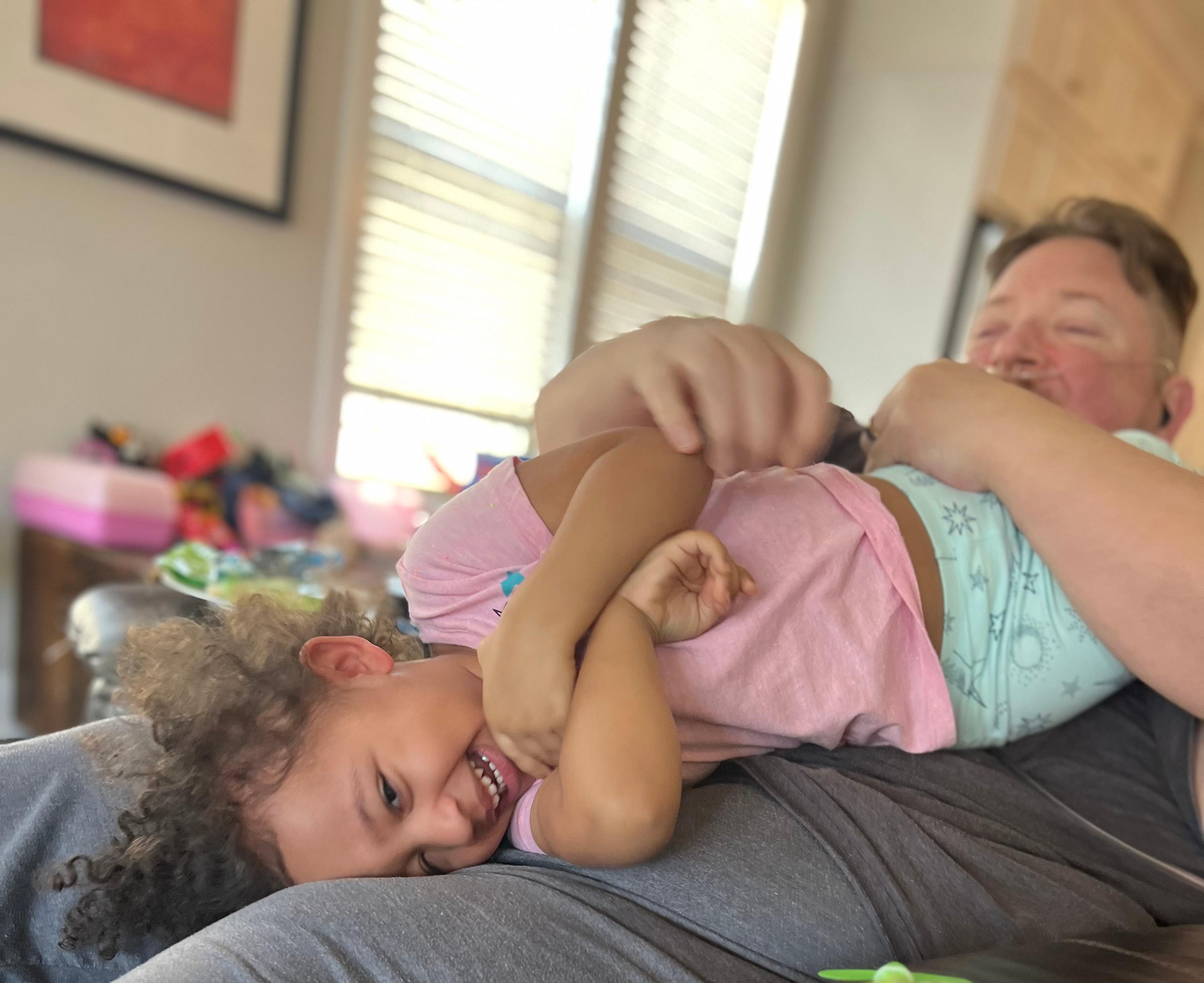 Aria called Daddy the "Tickle Monster"