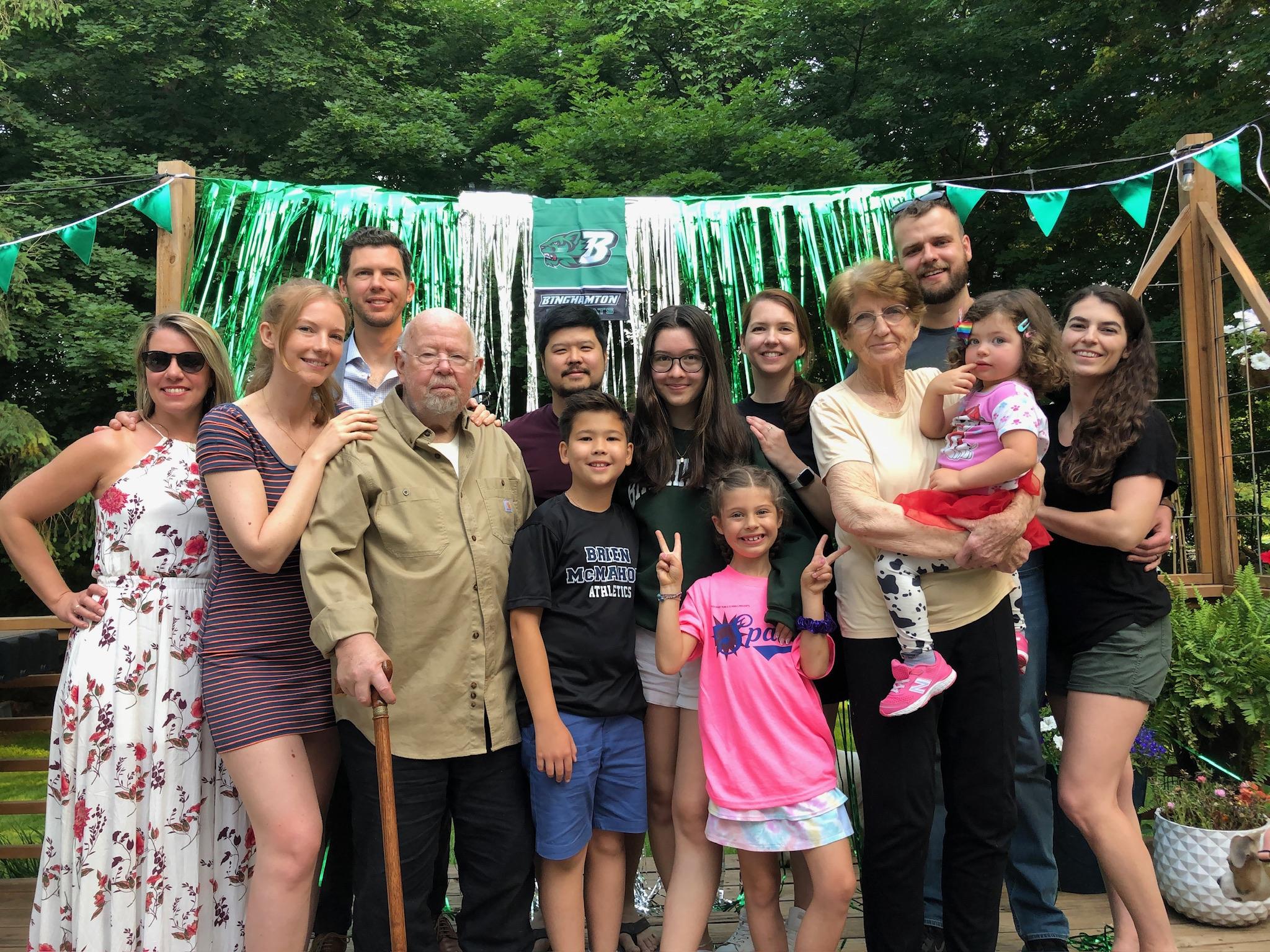Karl & Katharina's first grand daughter, Saya commits to Binghamton University. First grandchild off to college.