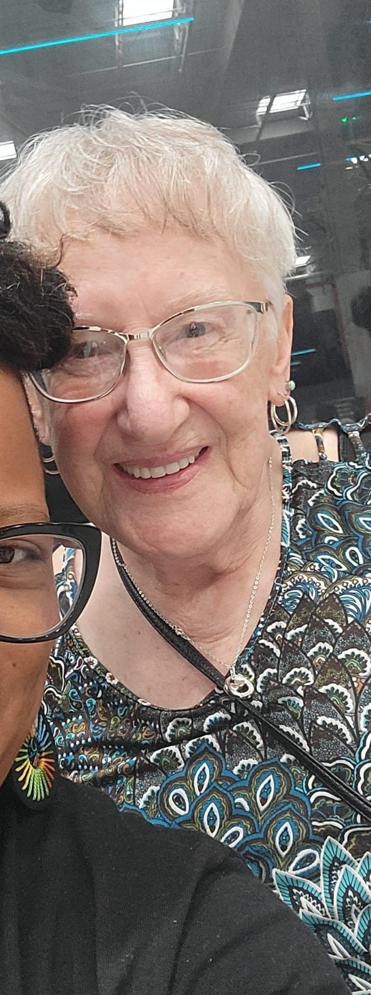 I will miss you, especially hearing your famous “Hey Hey Tay!” 
“Mama Marge” is what I affectionately called you and I will miss saying that at every function. We had our own private talks that made me really feel like part of your family but more importantly, honored that you trusted me enough to share with me your thoughts. Heaven has gained a special butterfly of an angel.  Rest well Mama Marjorie. 
-Love Tay Tay 
