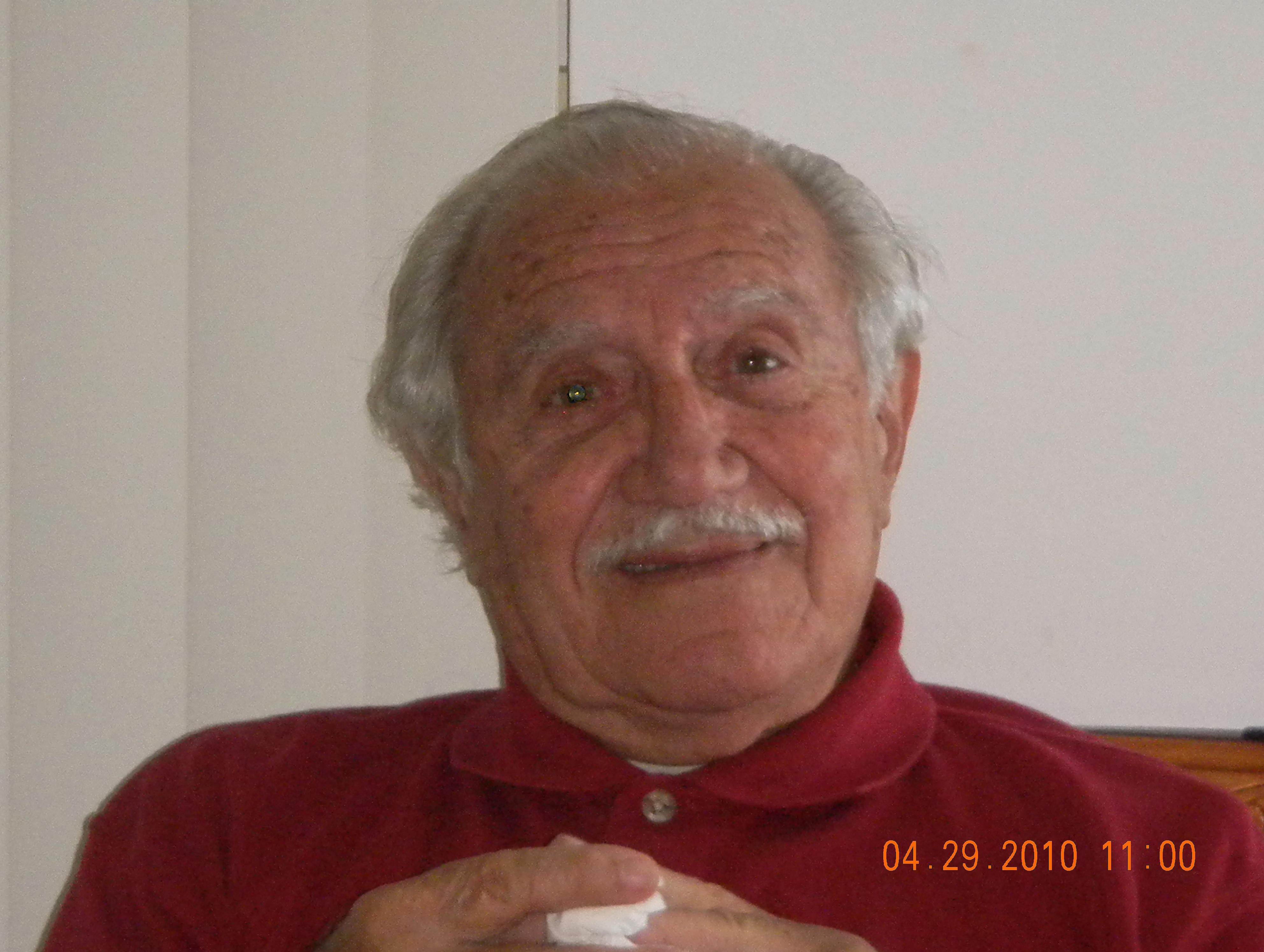 Dad with his mustache