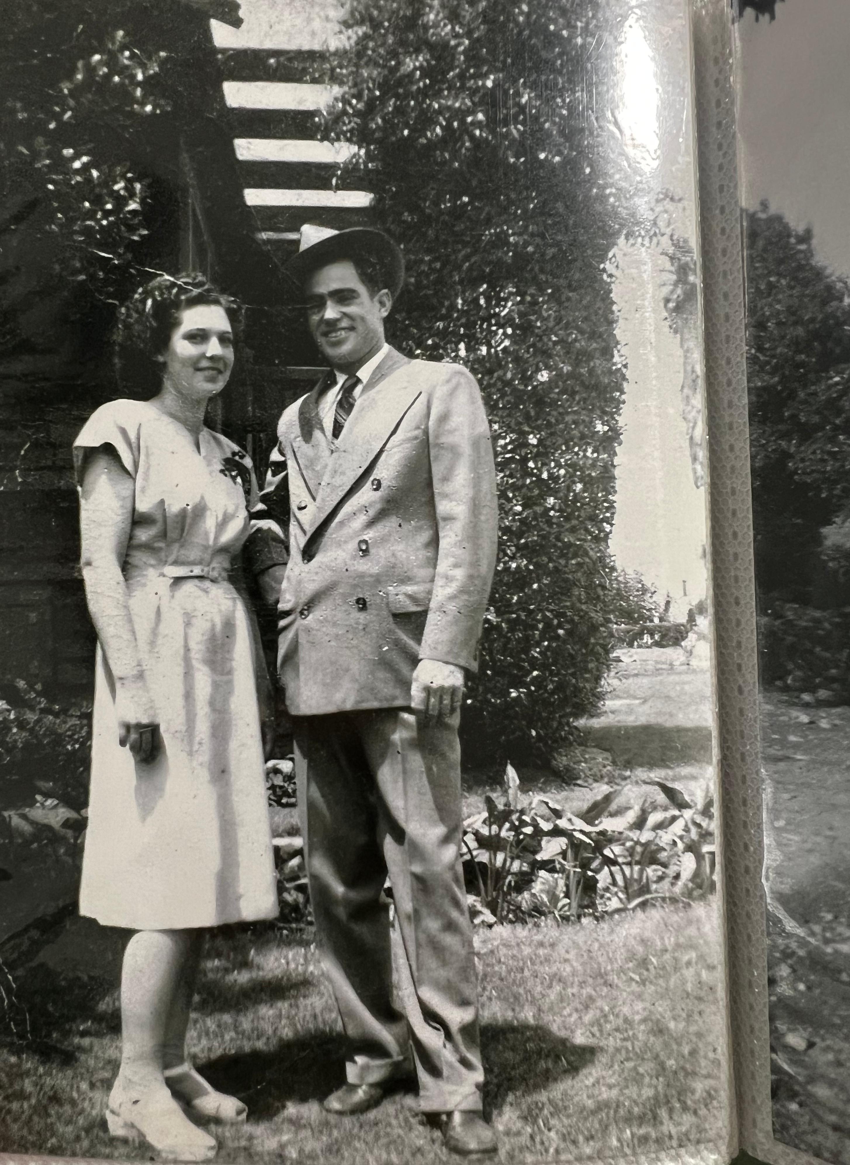 Lavern and brother Lee (my husband Stephan’s dad).  She loved telling me how he took and bought her this dress and she was on top of the world.  I miss you dearly and will miss our in person and phone visits.  