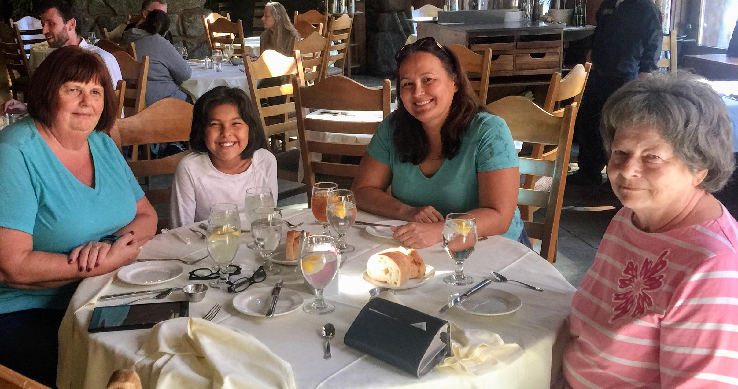 After wedding celebration in Yosemite