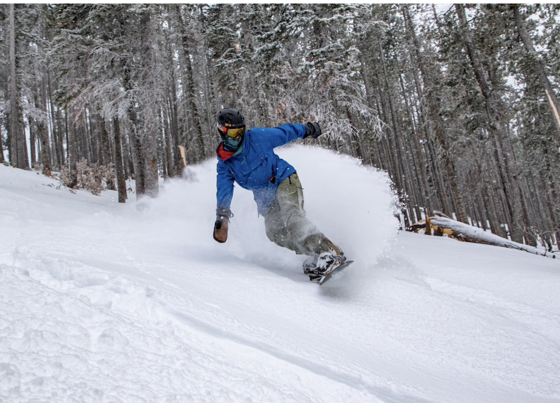 For the winter of 2021-2022 he was on the local “town series” ski/snowboard race team
