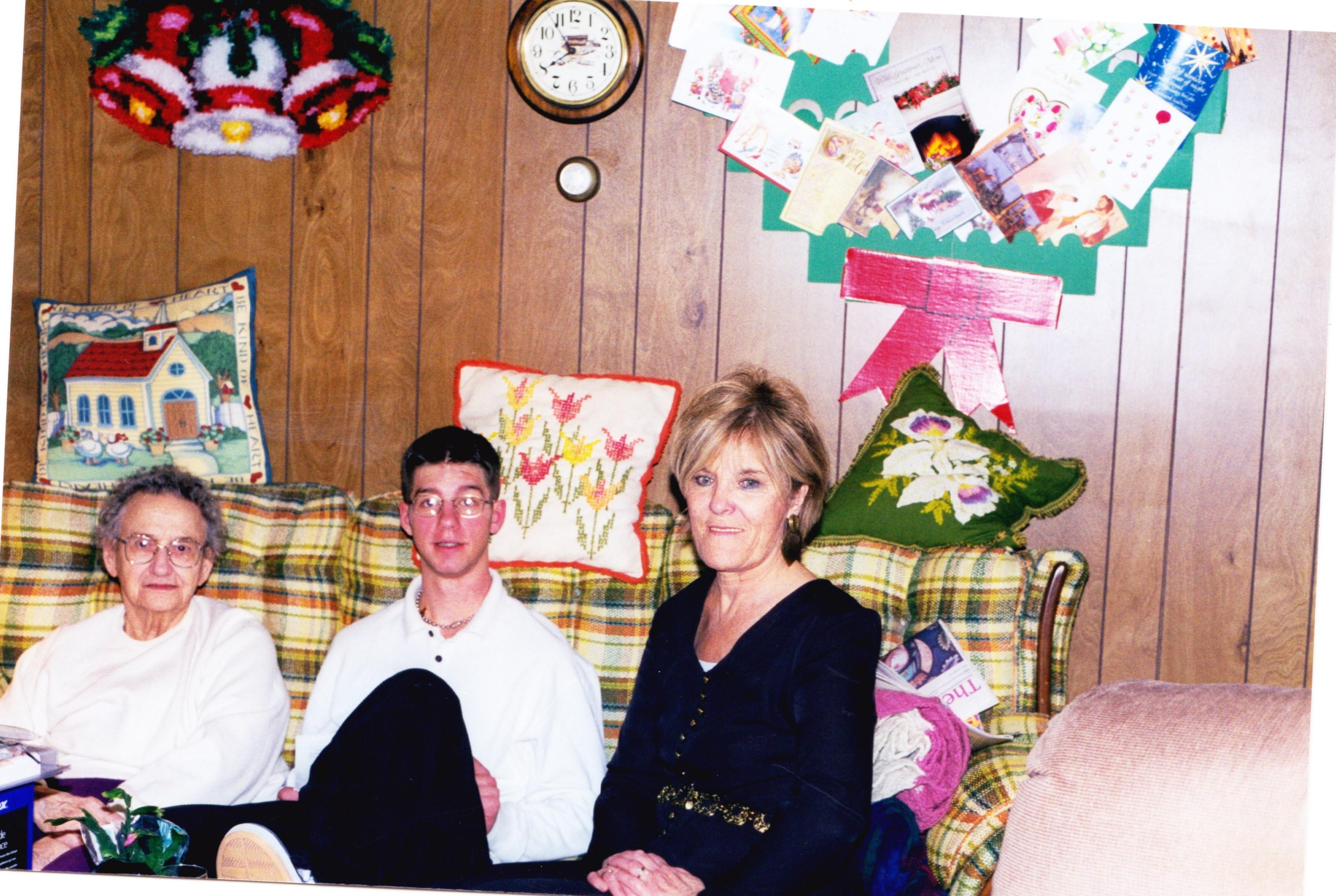Edna with Ed's mother Marie and Ed's son Eddy.