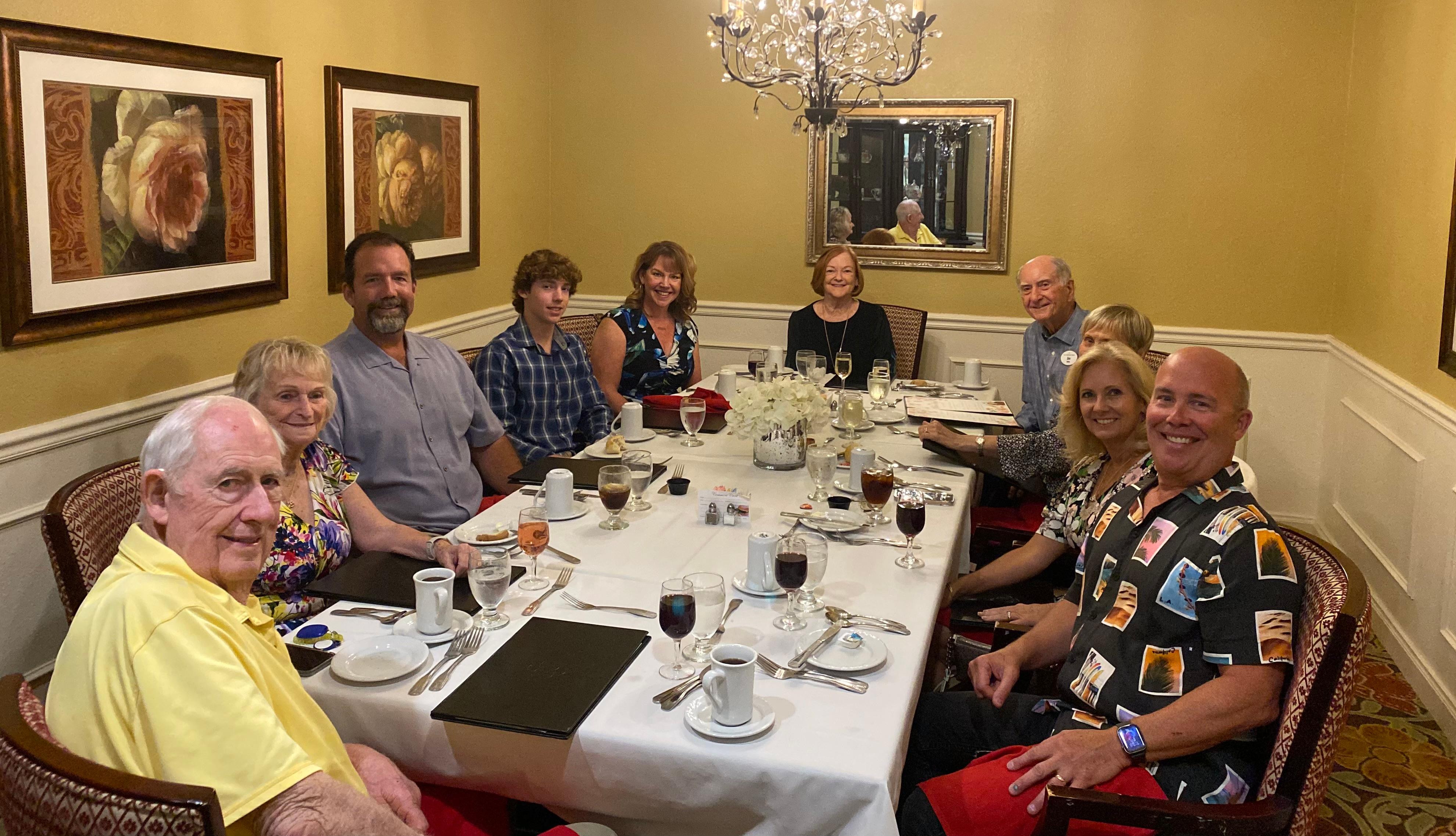 Sharing Mother’s Day Dinner with Rusty and Marcia’s family! So happy my daughter and her family had an opportunity to meet Rusty and enjoy this special time together!