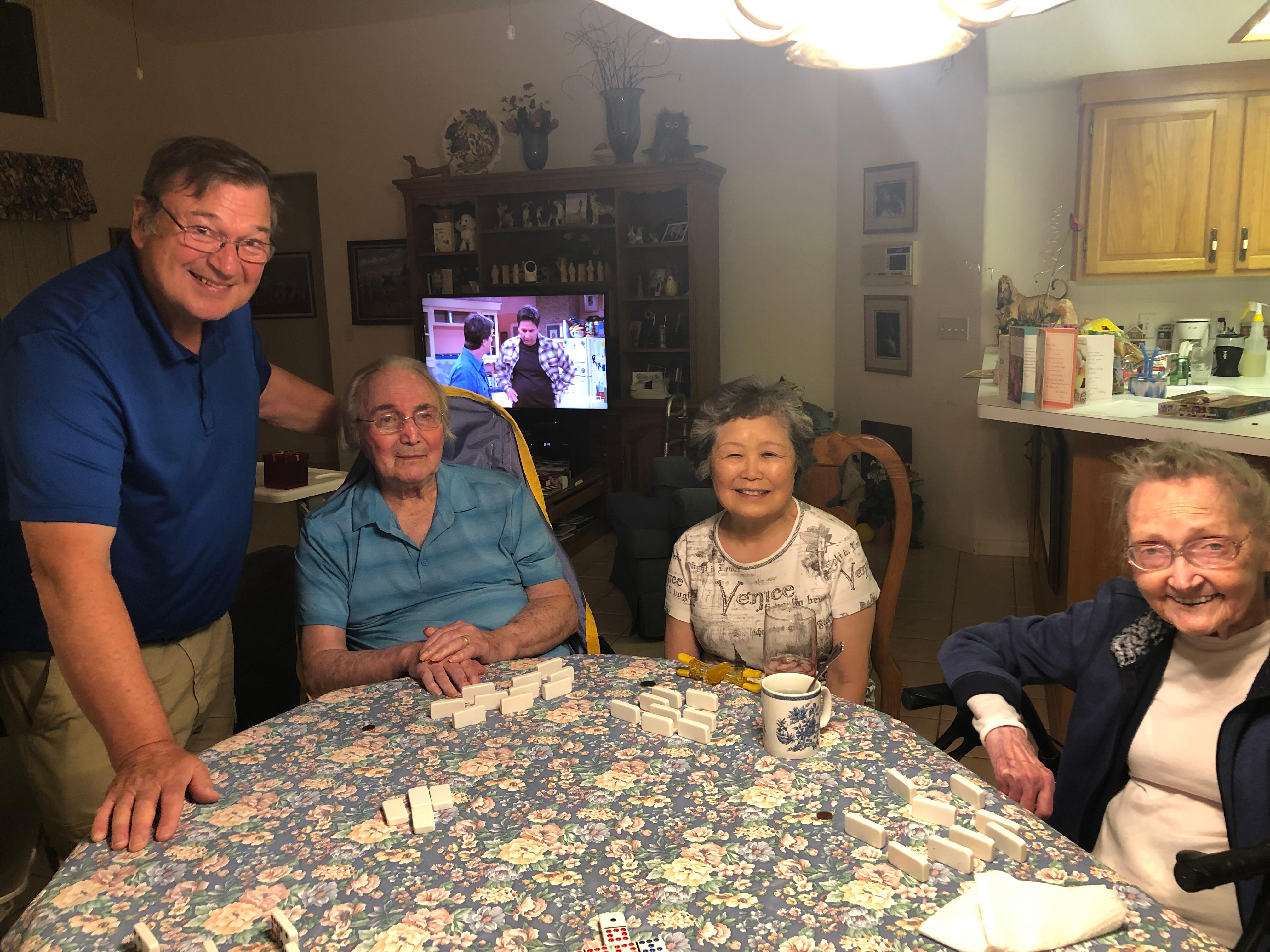 Sam & Jerry with their friends Marty & Michiko