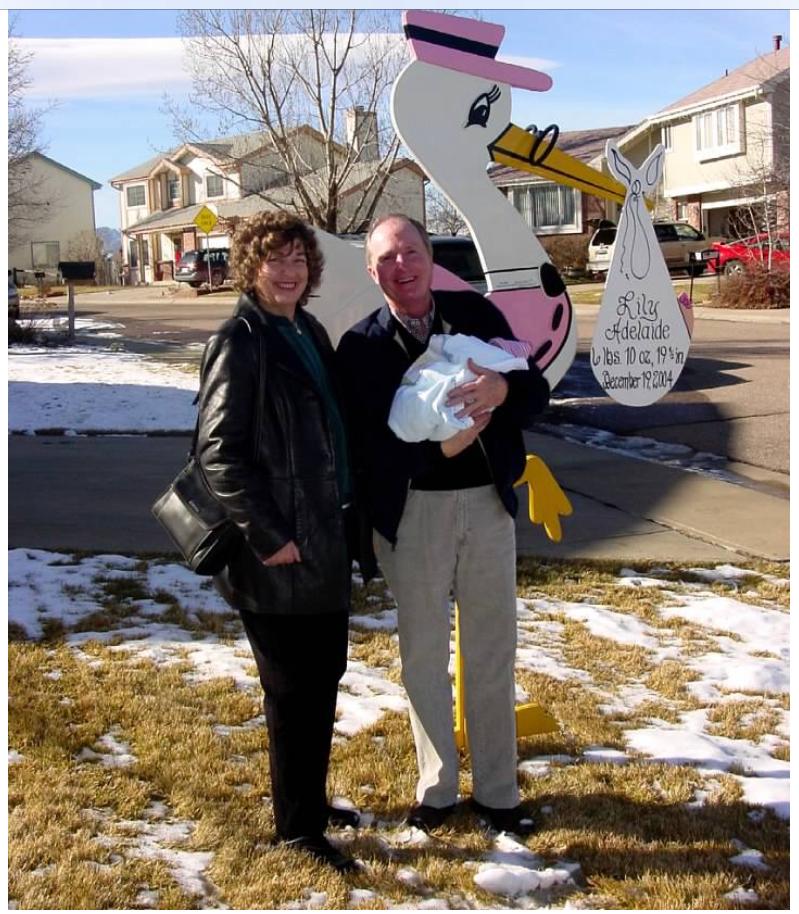 Nana, Papa, and Lily 2004
The Stork Has Arrived!