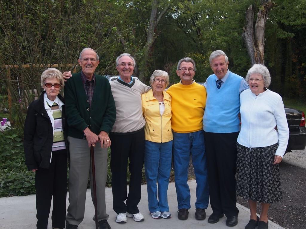 Sam & Jerry with Sam’s brothers & sister-in-laws.  From left to right - Jerry, Carl, Sam, Joanne, Ed, John & Caroline