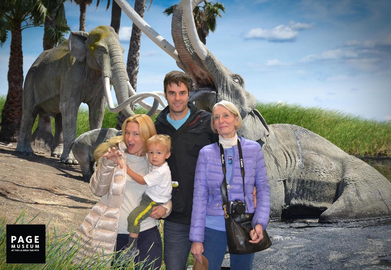 Mom LA visit. La Brea Tar Pits.