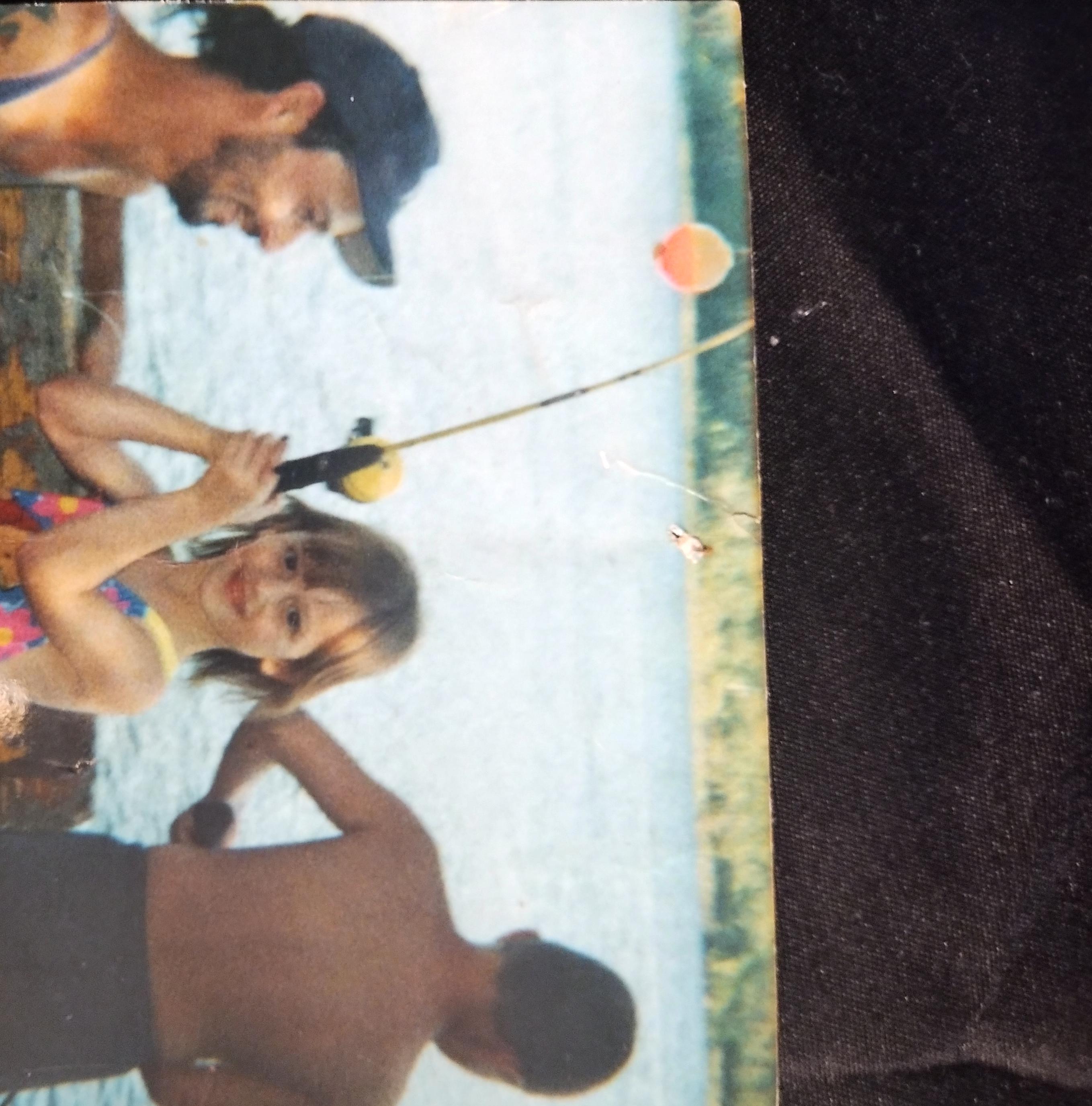When we to the cabin up north and I caught my first fish