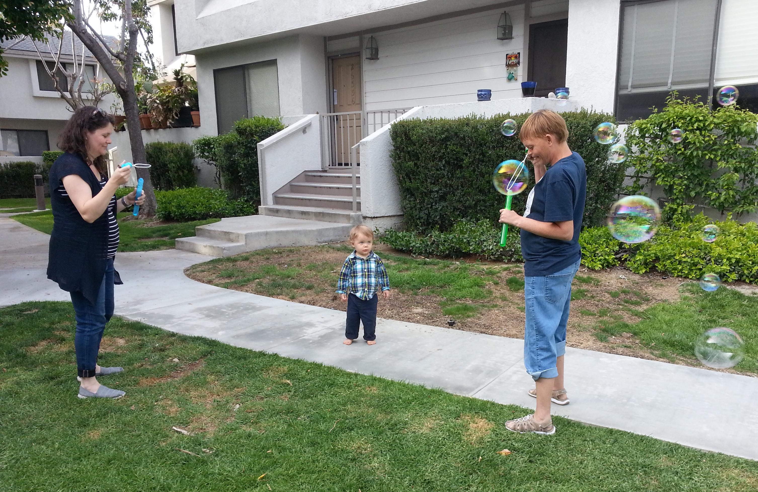 Ashley with Victoria's daughter and grandson.