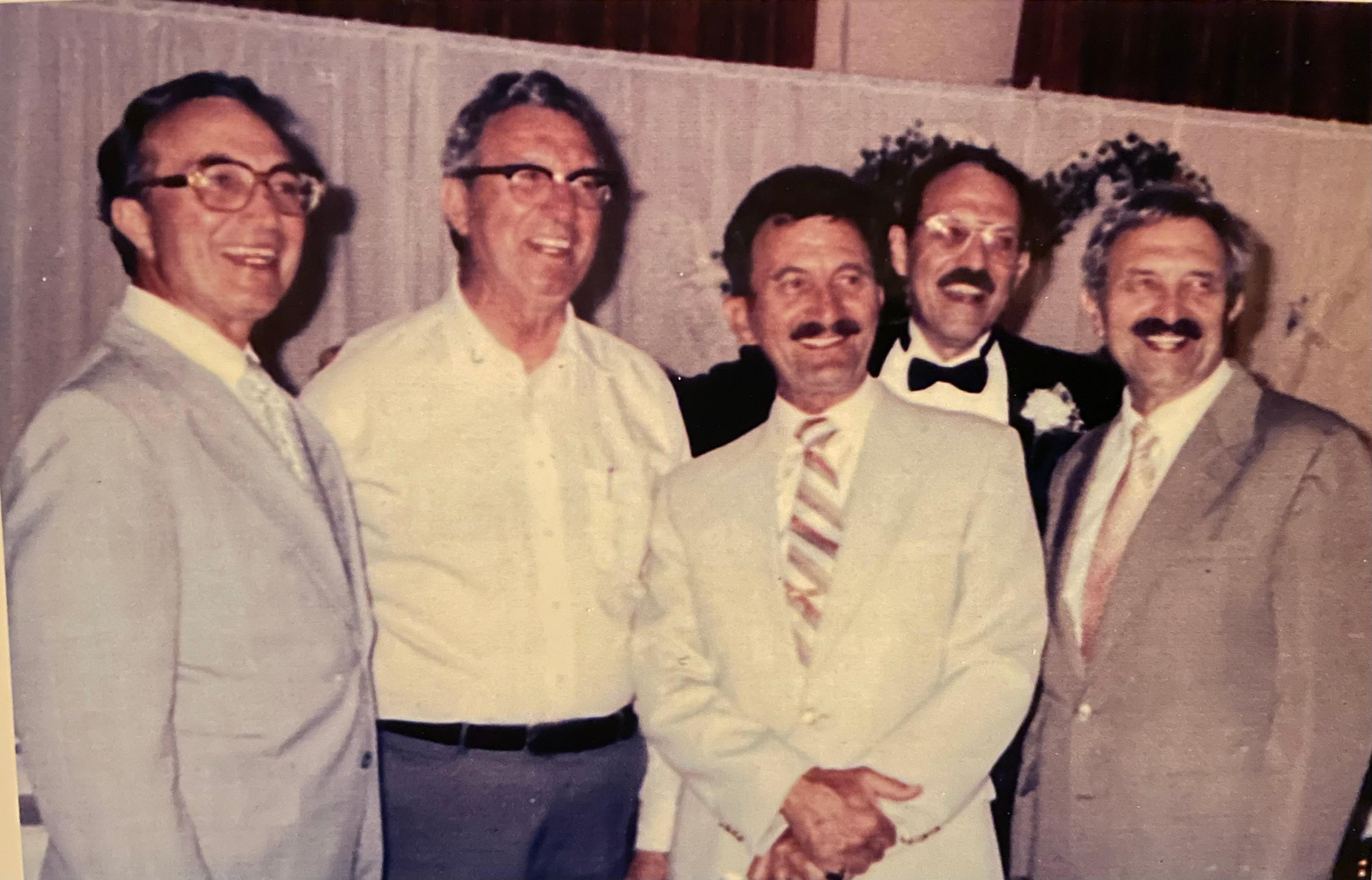 Sam with brothers, John, Eddy, Carl & Bill
