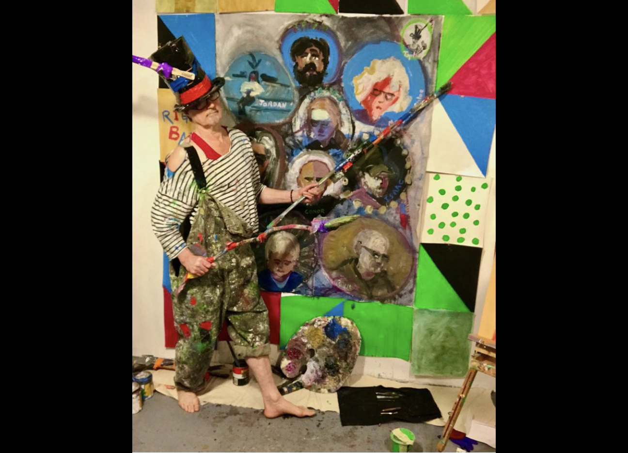 I met John through my friendship with Poogy.  When Johnny asked to talk to me about his cancer diagnosis (because I had had one myself) he expressed his feeling of urgency to make and preserve his art.  I volunteered to set up a gofundme so he could have funds to use for this purpose.  Then I met BigHat.  I didn't expect BigHat's enthusiasm, generosity, energy, gratitude, and all around prolific output and how that would enter and impact my life with a tidal wave of communication and creativity.  John as a person and BigHat as an artist, showed me profound ways to live life to its fullest with grace and gratitude and contributing to a beautiful community of artists, family and friends.  I will miss him greatly but take some comfort in the art that will live on in his name.