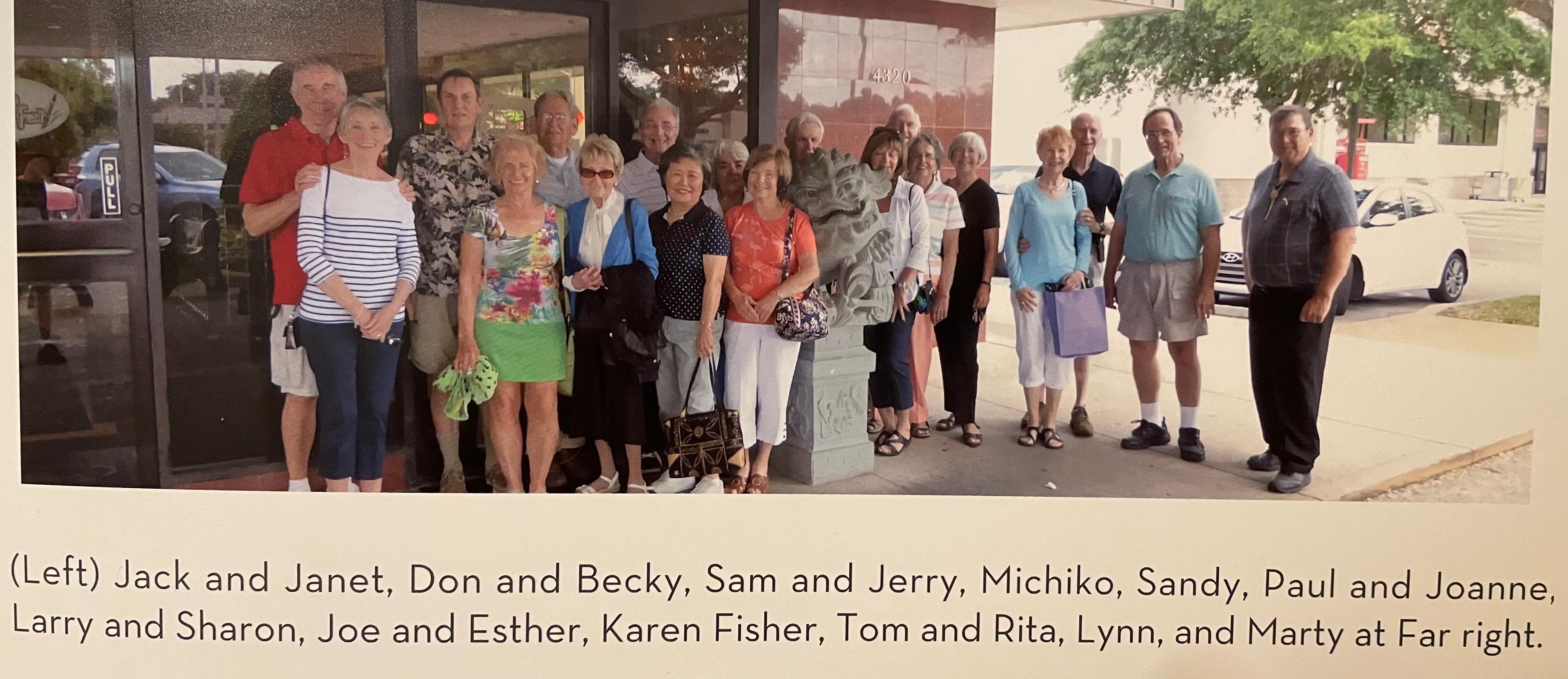 Sam & Jerry with their good friends for lunch