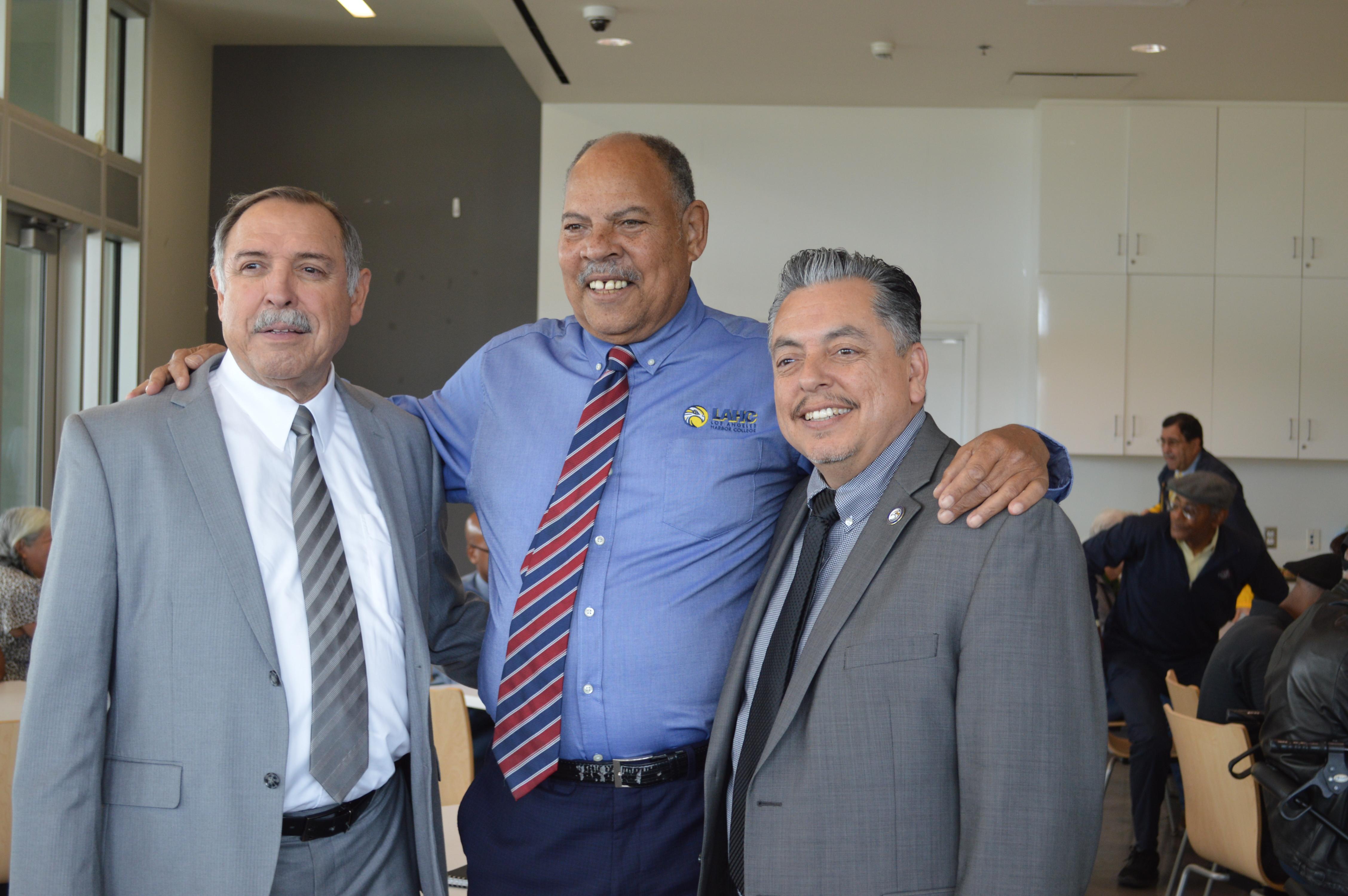 Peter with the Bosses at the Bostic and Dandridge Benches Dedication - 5/11/23