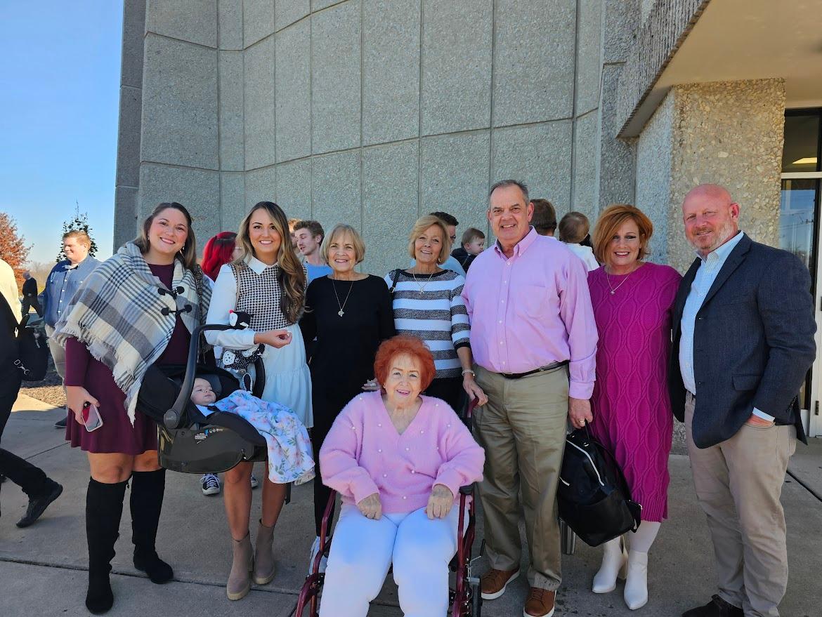 The Fams at Savannah's baptistm.