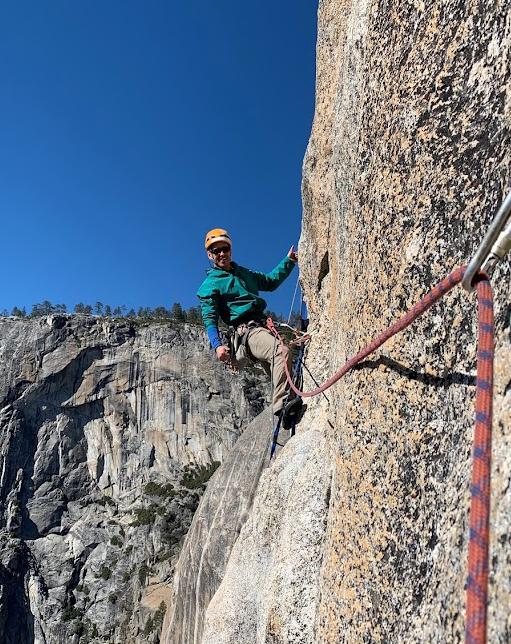 Marc was a good friend that I was very lucky to get to know through climbing this last year.
Here you can see him having a blast on his first C2 lead on Lost Arrow Spire which we followed with an exhilarating Tyrolean traverse to get back to the Rim. Marc was one of the kindest and most gentle people I know, with a deep love for his family and of life. Whenever I talked to him I felt him 100% present and listening with empathy. I am inspired by his approach to cultivating meaningful relationships with deep listening and empathy and I hope to be more like him.
I'm deeply saddened by his passing. He was one of the safest climbers I know. My deepest condolences to Cora and Allison.