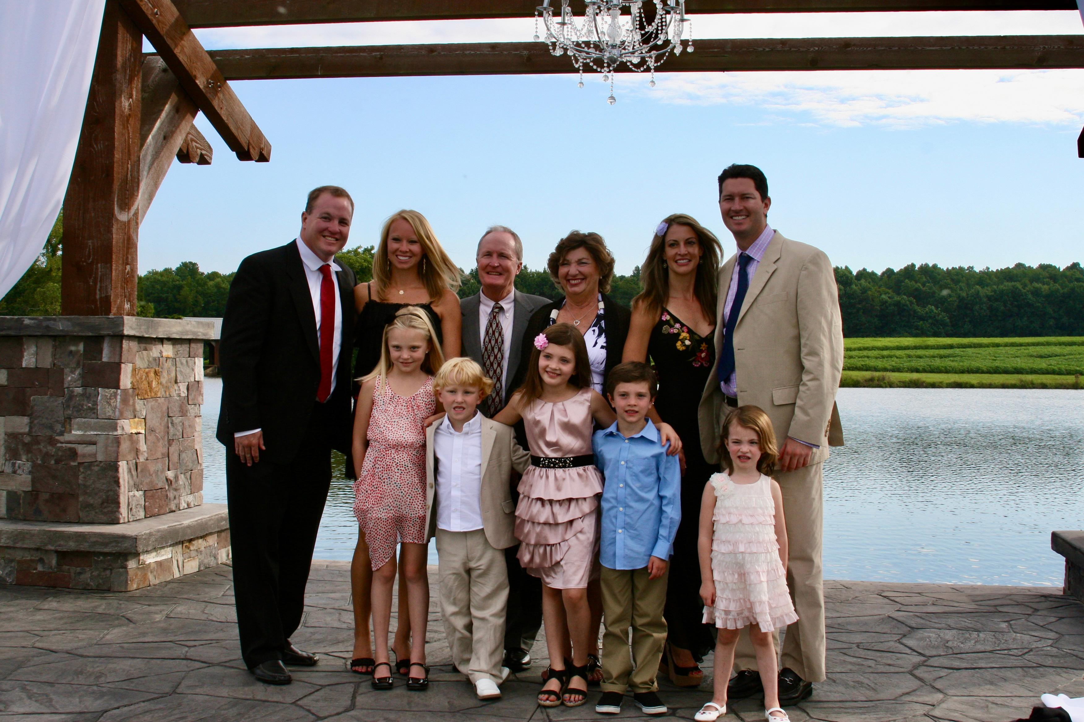 The Watson Family at Ellie's Nephew Jason's Wedding, 2012