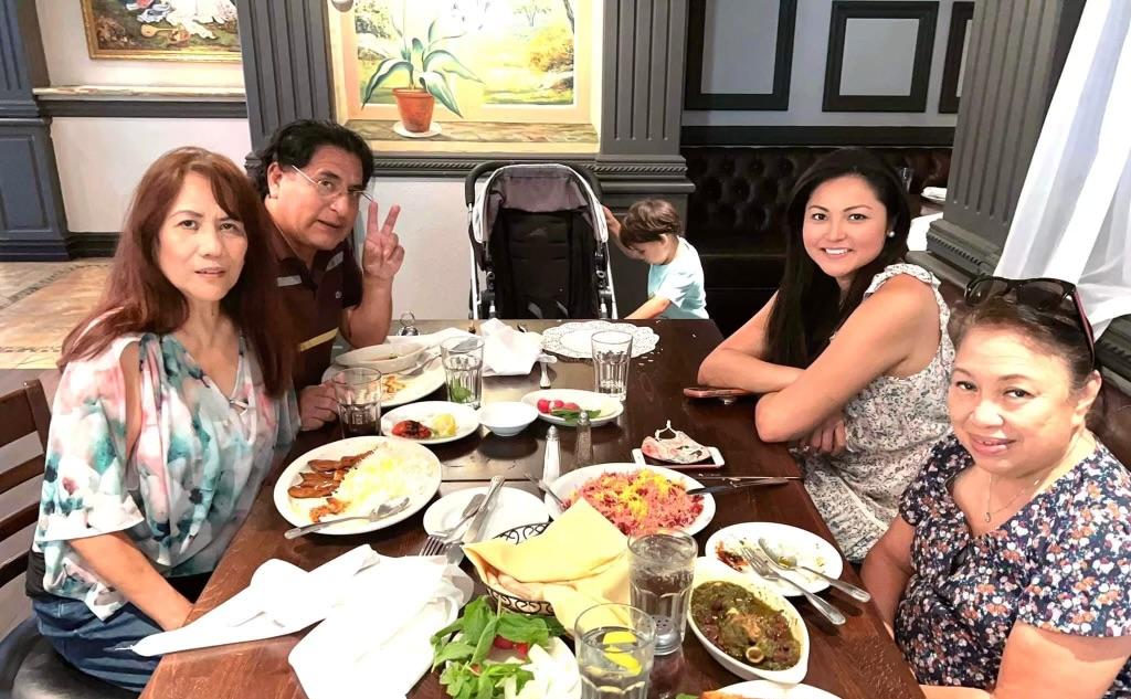Celebrating our birthdays together in June, 2022 with Khristy and Nadine at a Persian Restaurant in Glendale, CA.