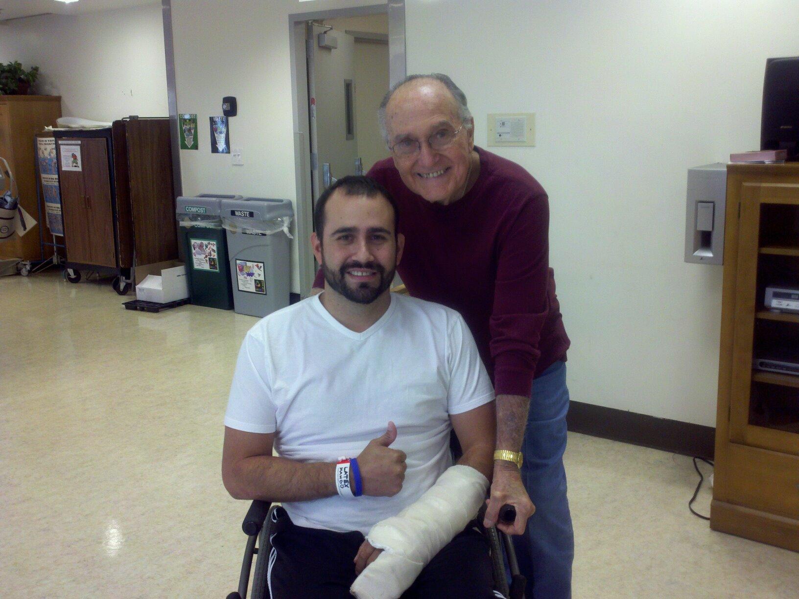 Surprise visit after an injury