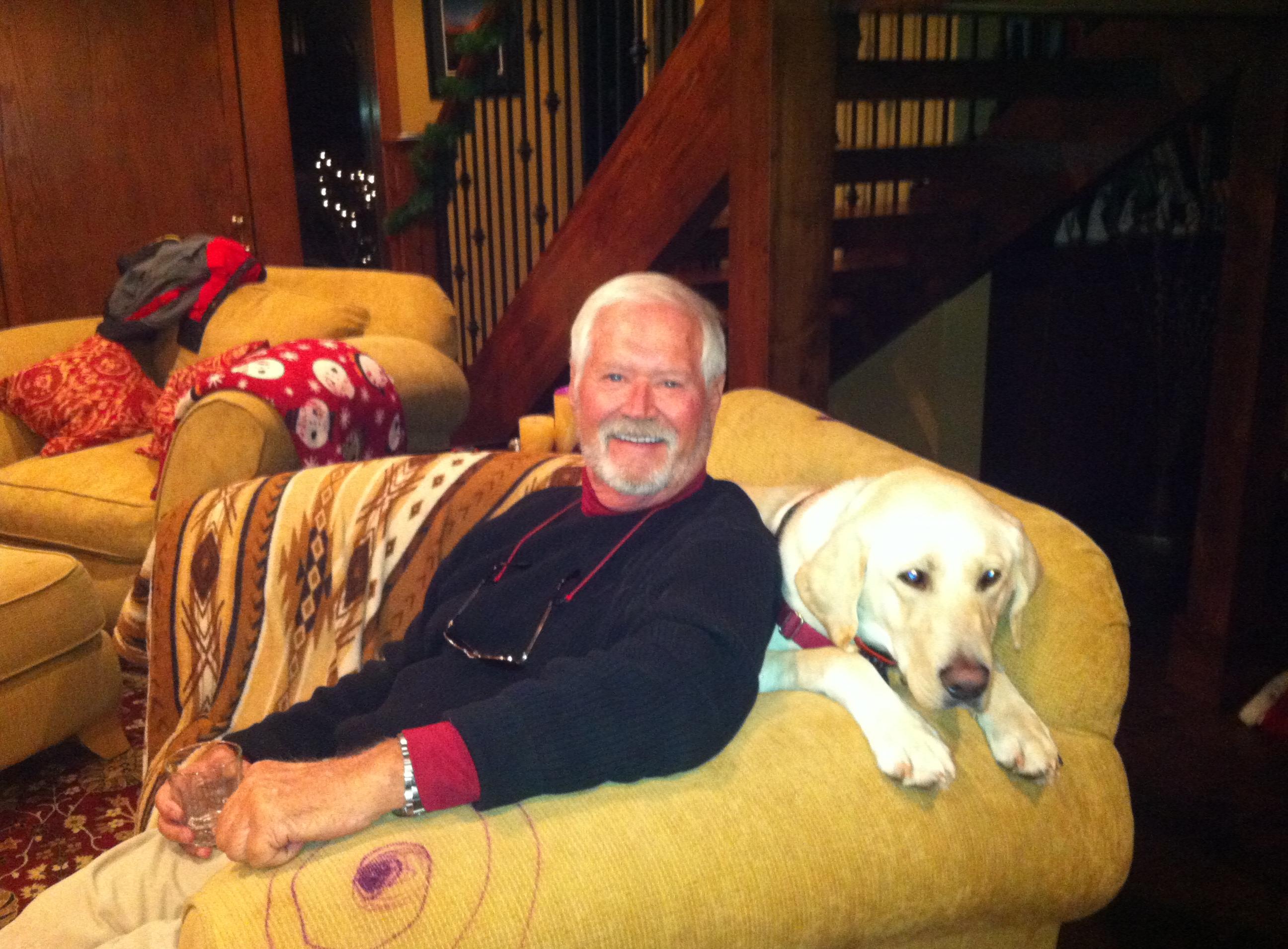 Papa and his favorite pooch Atlas