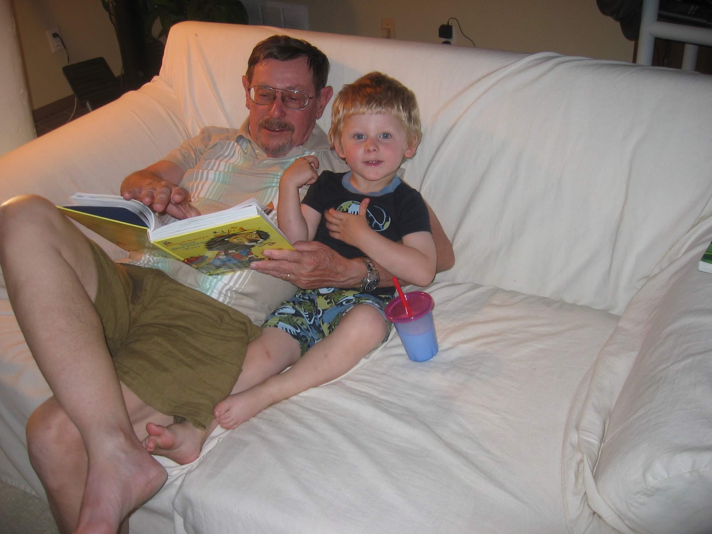 With Grandpa Jack