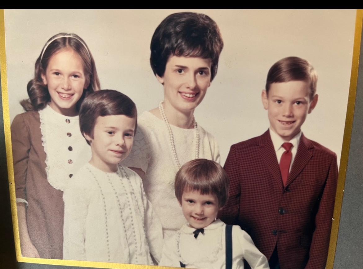 Joan and her children (from left): Kitty, Molly, Joanie, Kelly