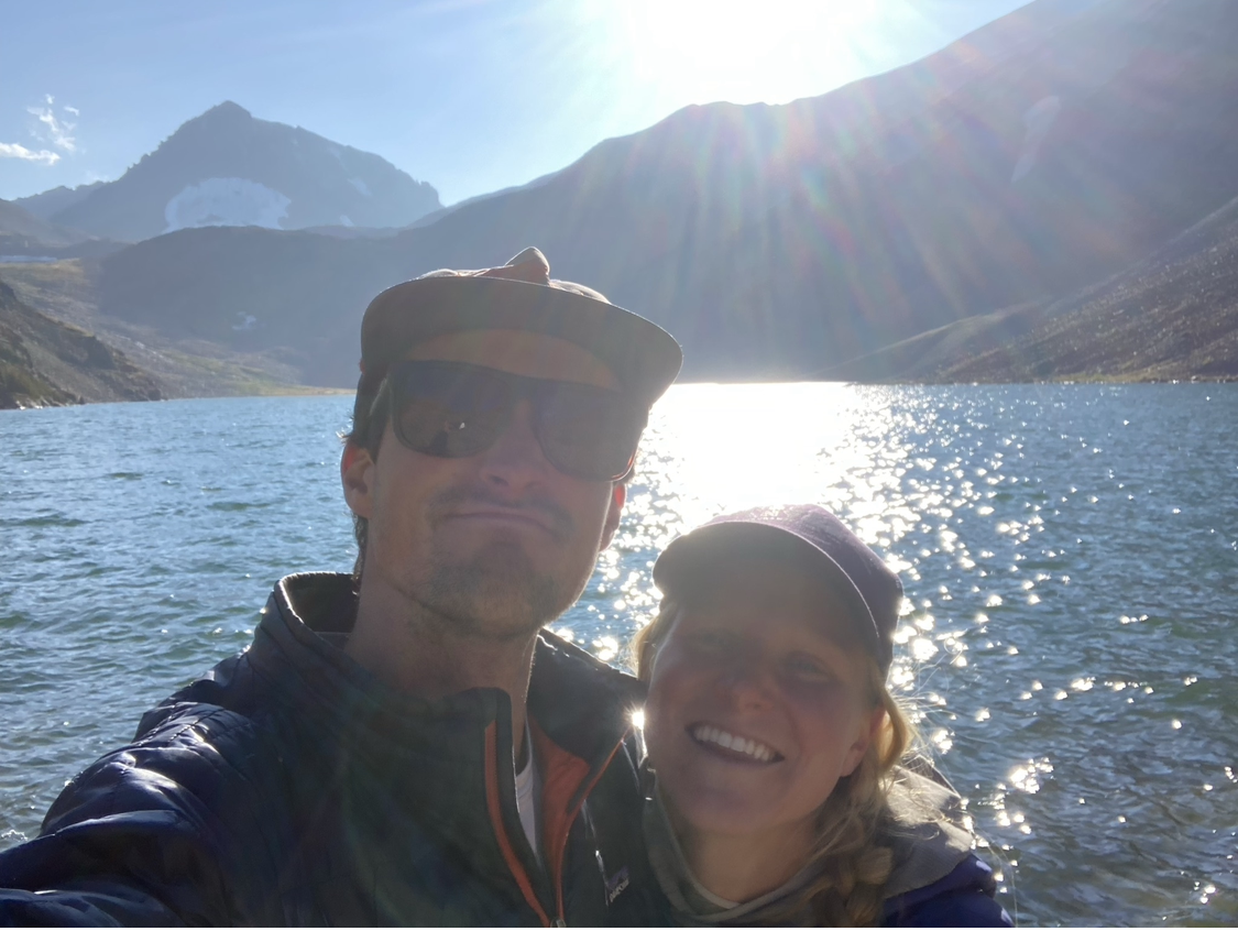 Picture from the top of the hike on our first date. The day also included: getting lost, 13 miles of hiking, picking 4 different types of berries, eating breakfast at his favorite place, river crossings, and 5 moose. Best date ever 