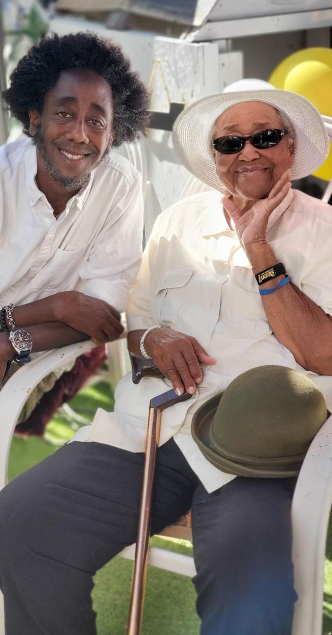 Mom and I rocking our white!