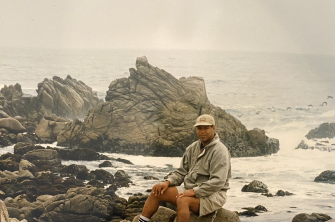 Dad visiting Fela in California
