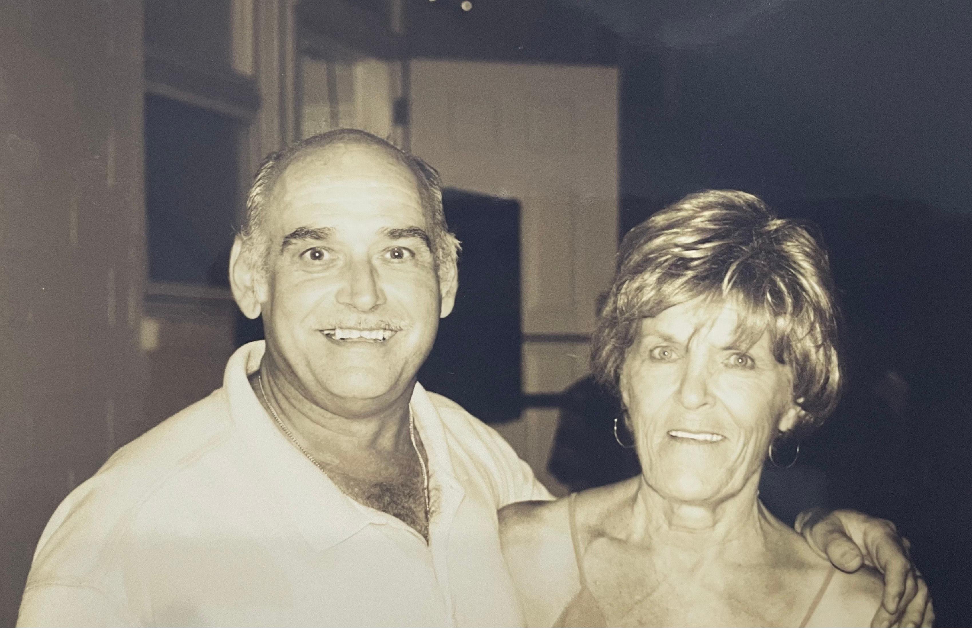 Ed and Bird at Hayley Defeo's marriage to Monte Miller, 8/15/2002.