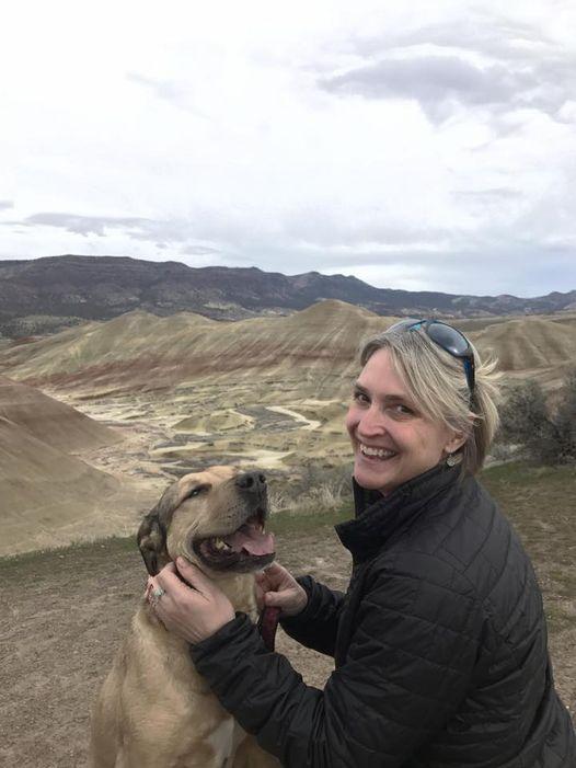 Mom loved her Kaylee dog and would take her on many adventures! This was taken in March 2017 on our way back home from a trip visiting our family in Klamath Falls. We stopped for a pit stop to walk Kaylee and to show mom the Painted Hills for her first time. One of my favorite days spent with my mom on a road trip and taking detours to appreciate our beautiful planet.