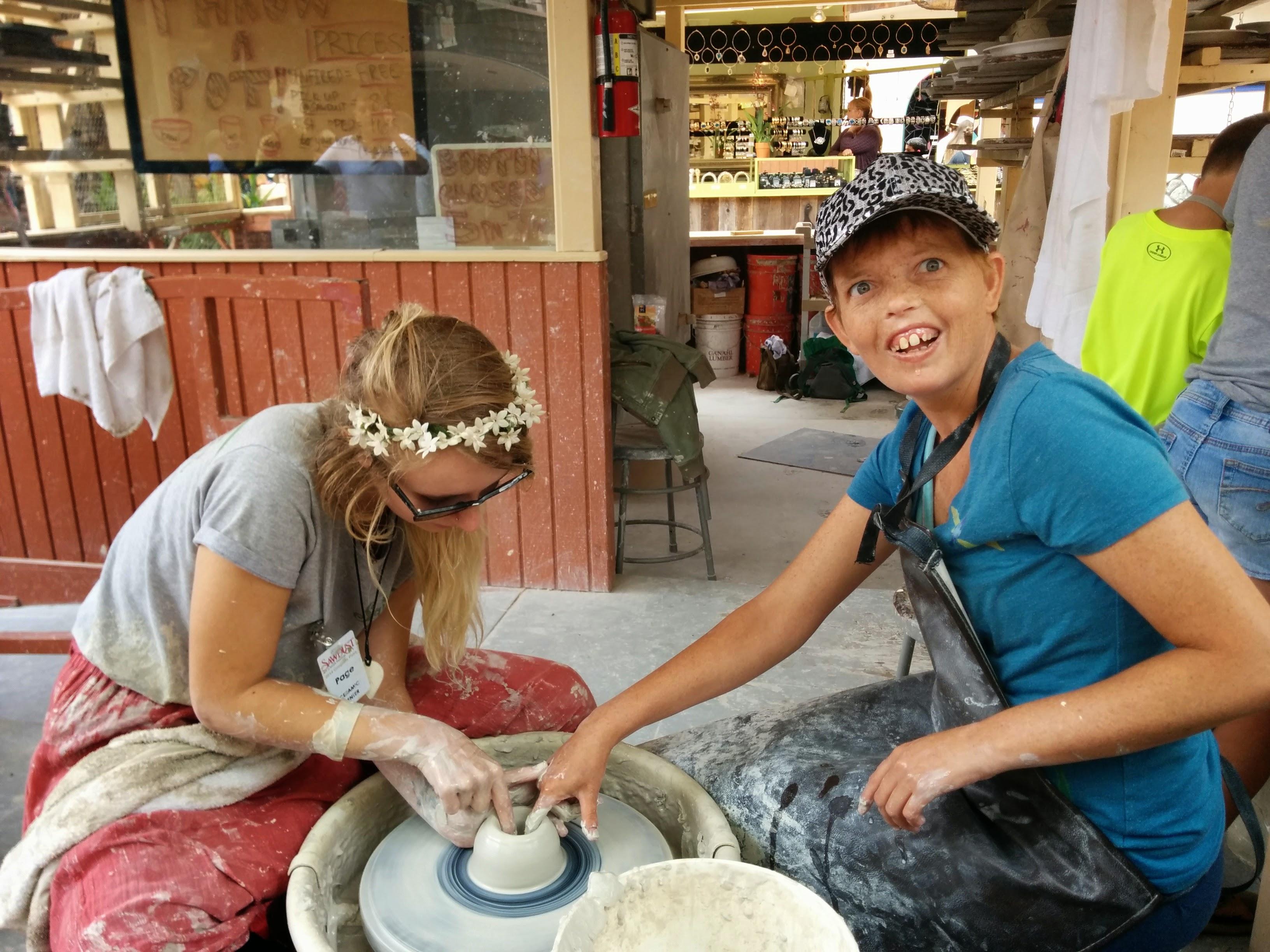 Ceramics at the Sawdust Festival.