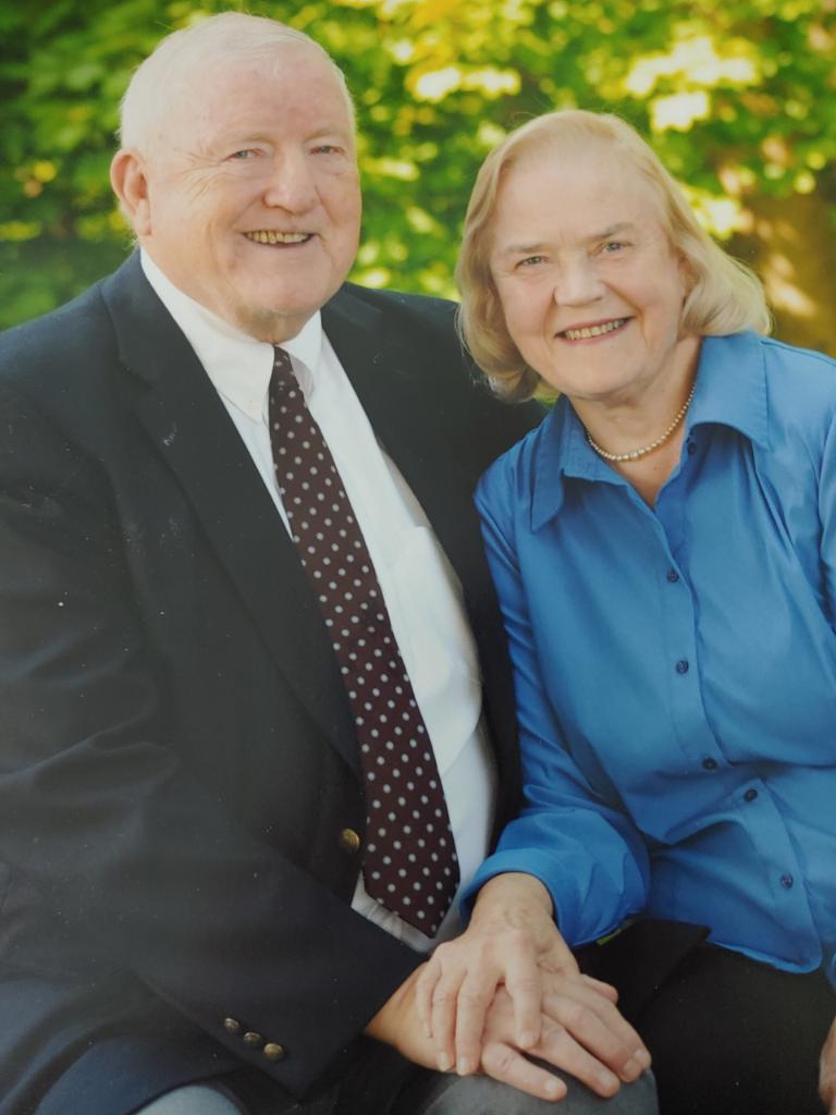 Still holding hands after all these years.