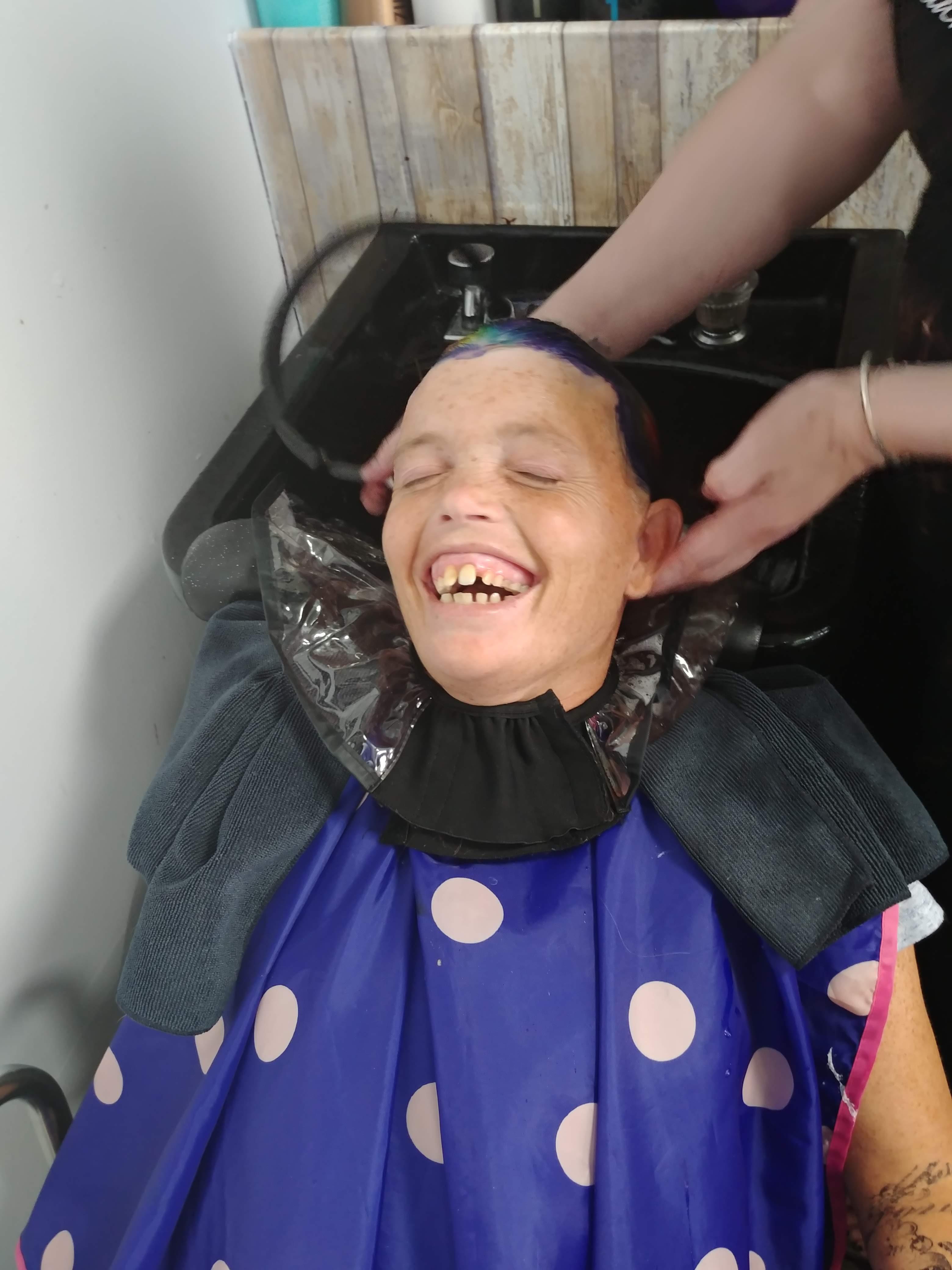 Ashley loved getting her hair colored by Charlotte.