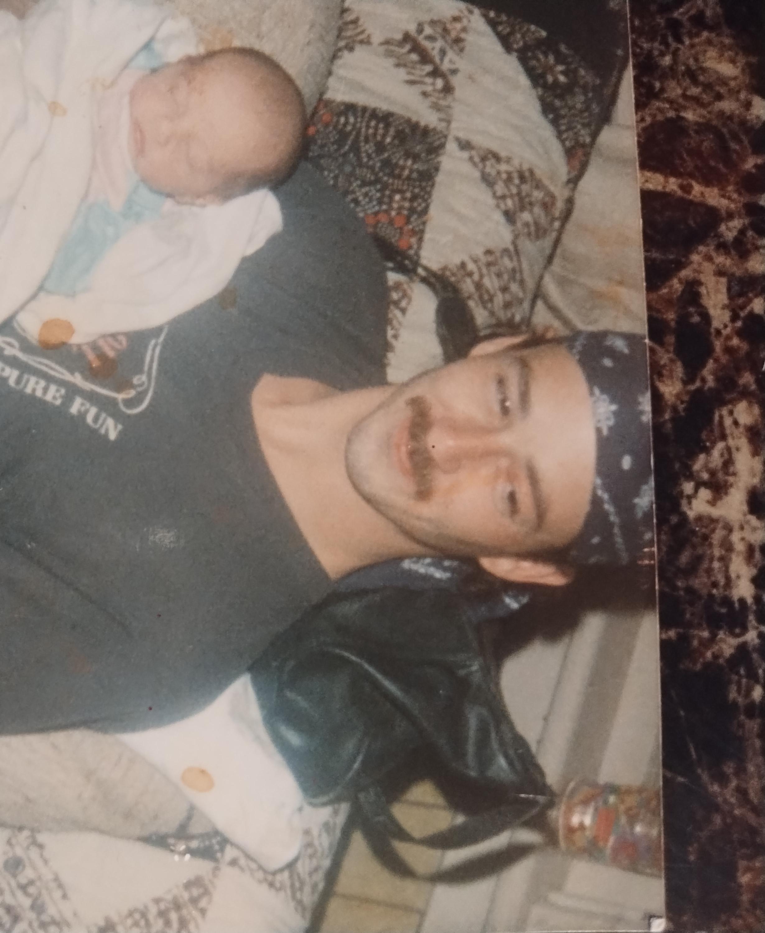 Me as a baby with our dad michael