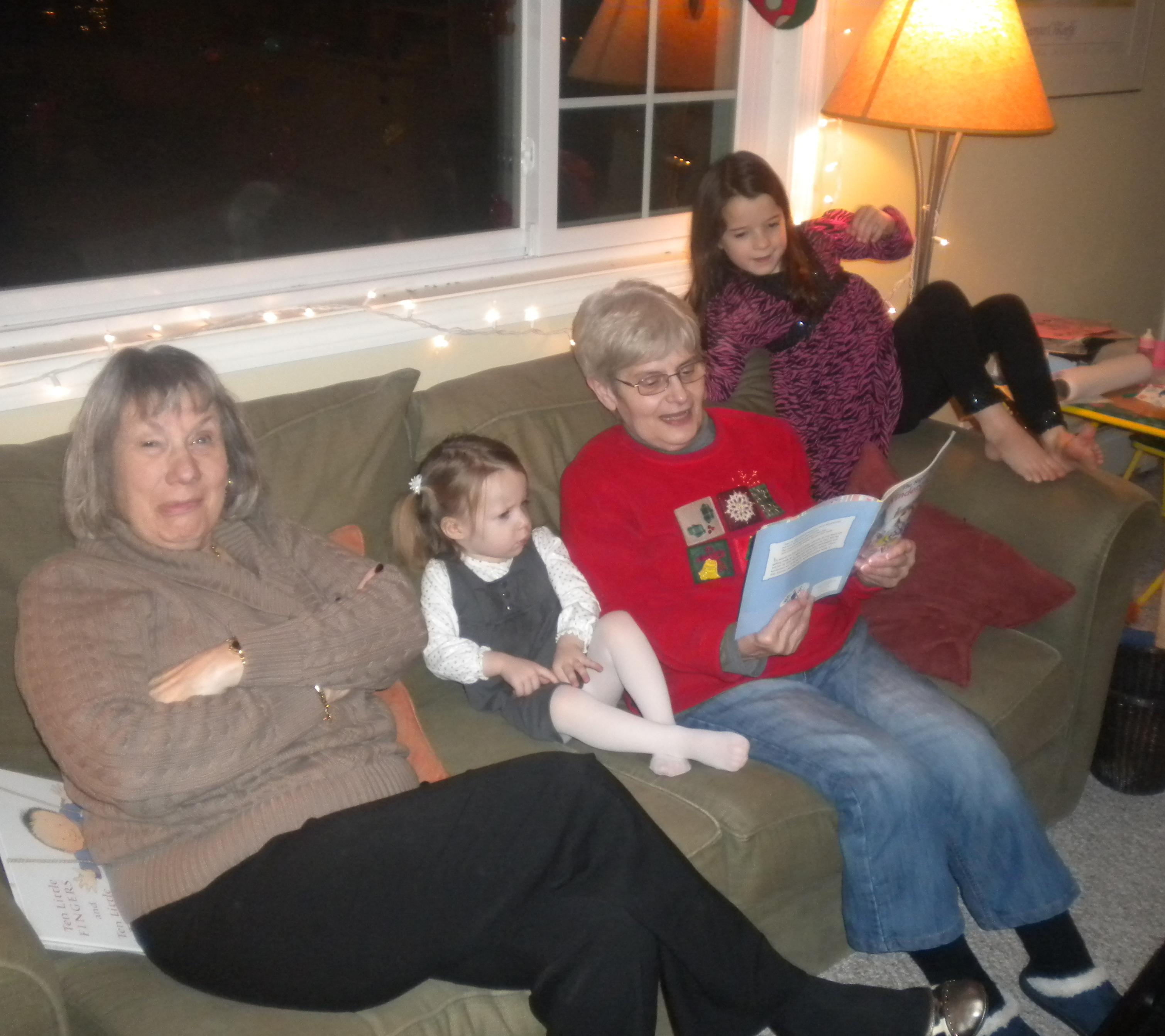 Grandma Phyllis, Claire, Grandma Marta and Abby--Marta and Phyllis were very close friends and the best grandmas ever.