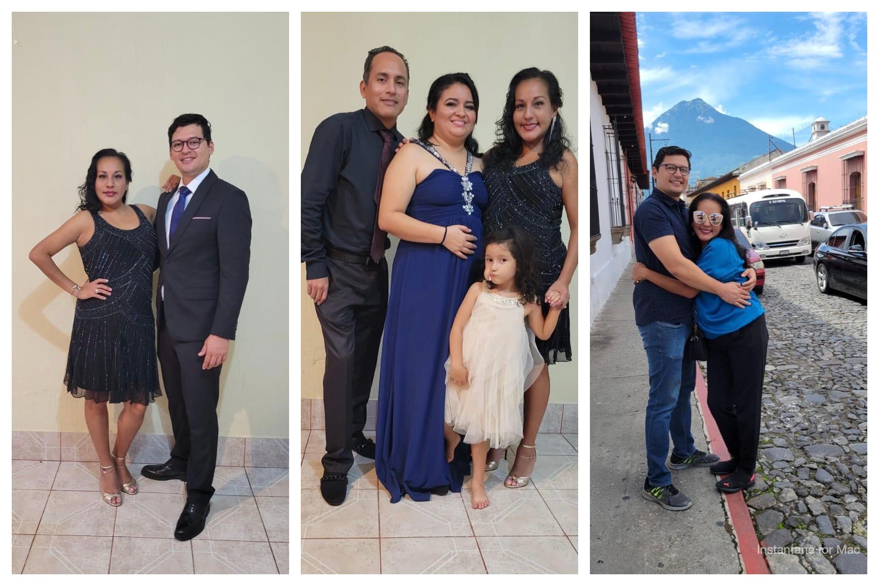 Hermano de Jackie Edgar Herrera con su family en Guatemala