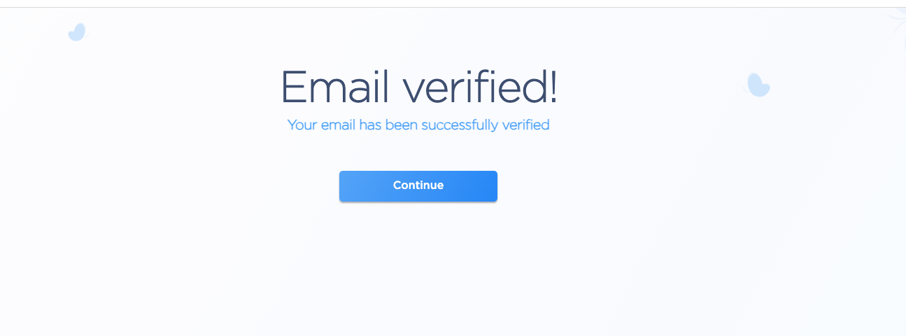Email verification memory. 