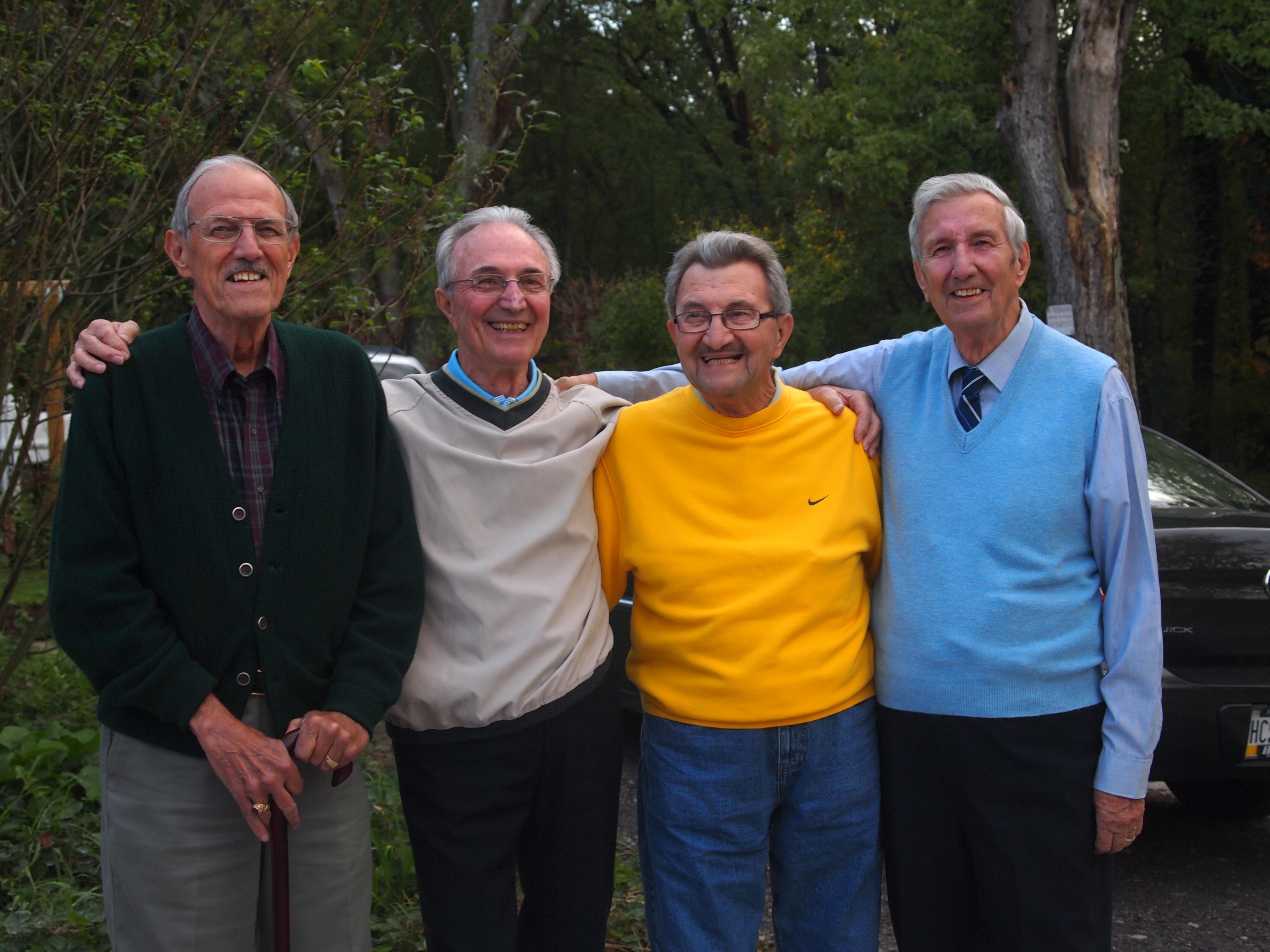 Sam with brothers, Carl, Ed & John