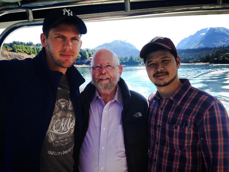 Karl with Michael and son in law, Tokuo in Alaska for Abi & Lins wedding.
Karl had a special love for Alaska in his later years.