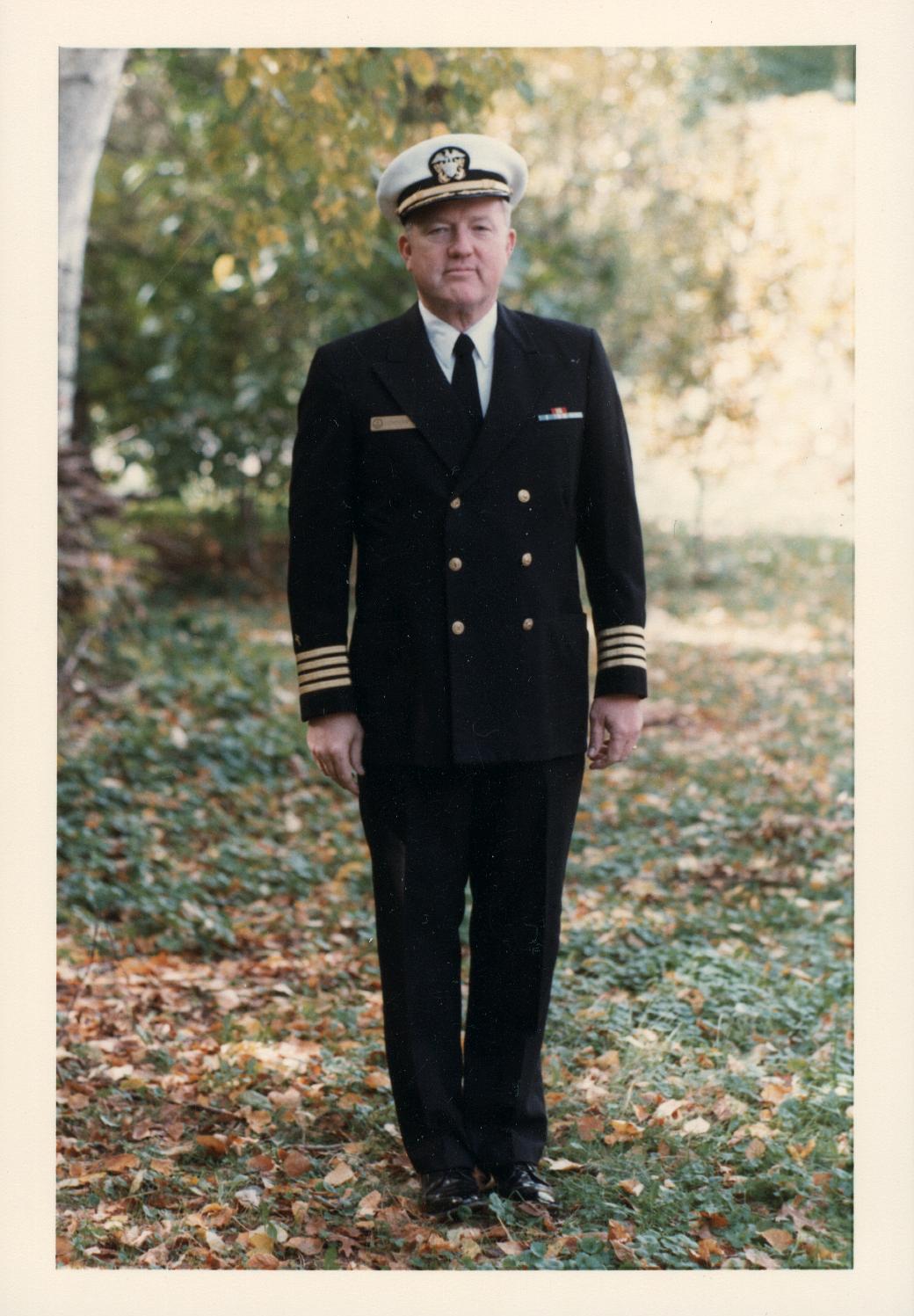 Captain Lundeen in his naval dress uniform